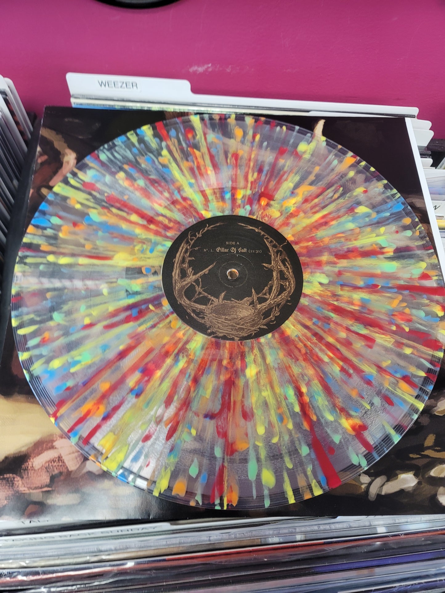 USED: The Acacia Strain - Failure Will Follow LP record (clear vinyl w/ splatter)
