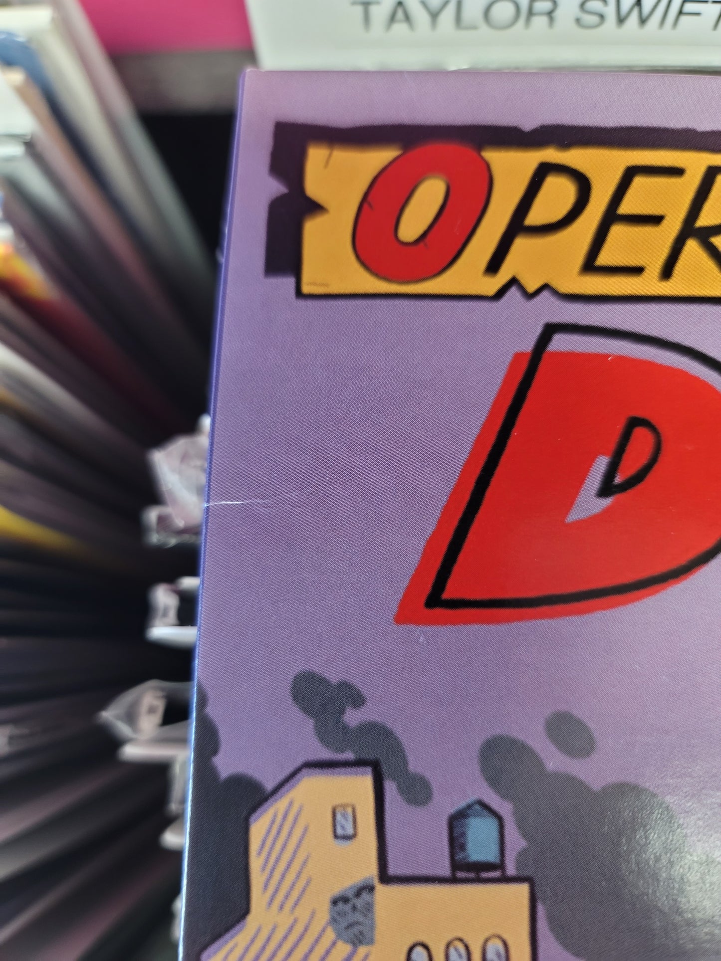 USED: MF DOOM - Operation Doomsday LP record (red/black split vinyl)