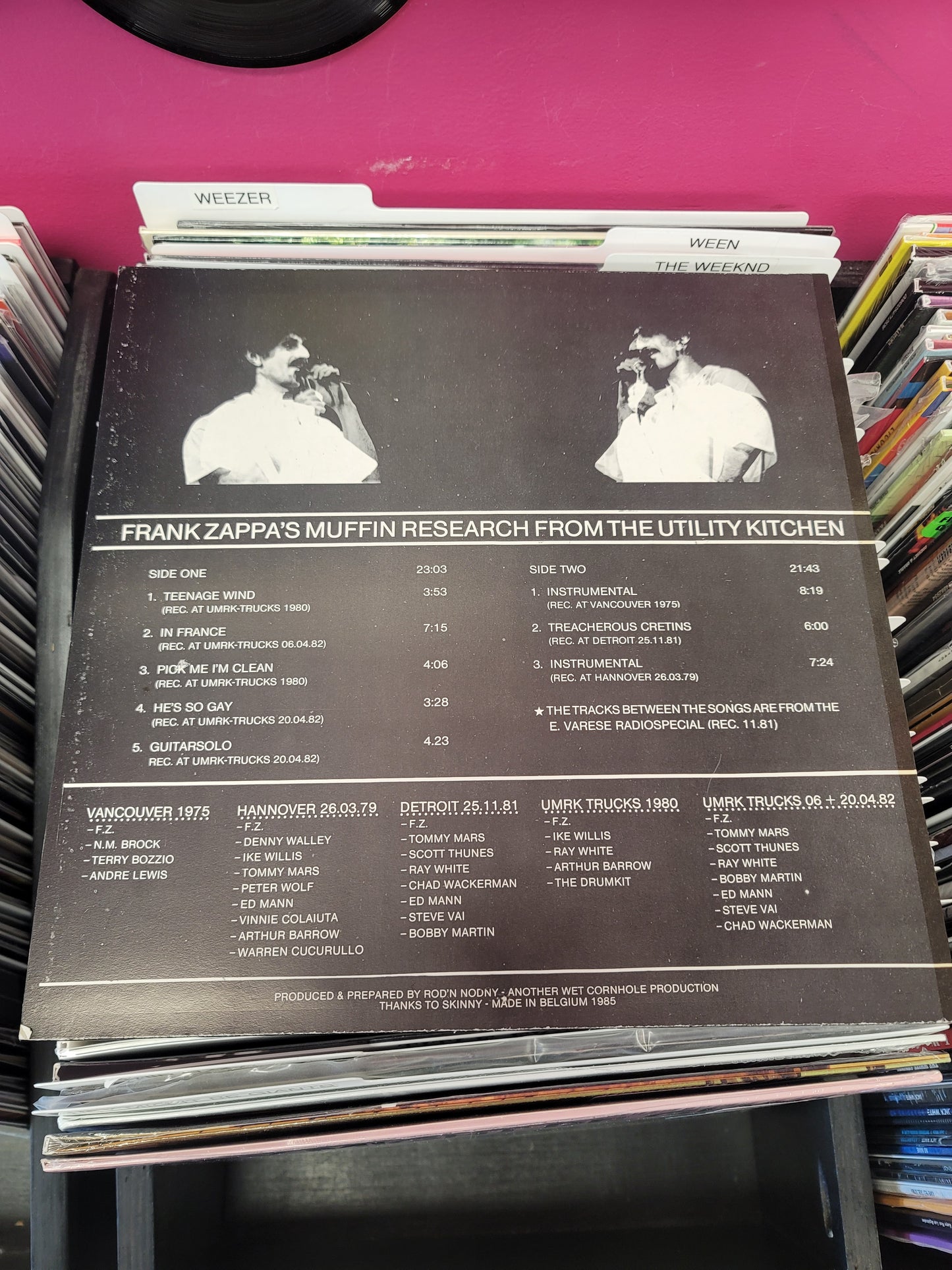 USED: Frank Zappa - Muffin Research From The Utility Kitchen LP vinyl record