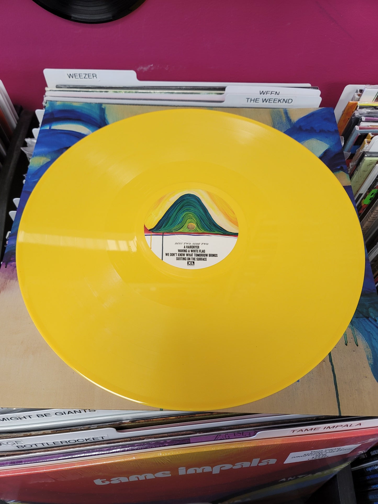 USED: The Smile - A Light For Attracting Attention LP record (yellow vinyl)