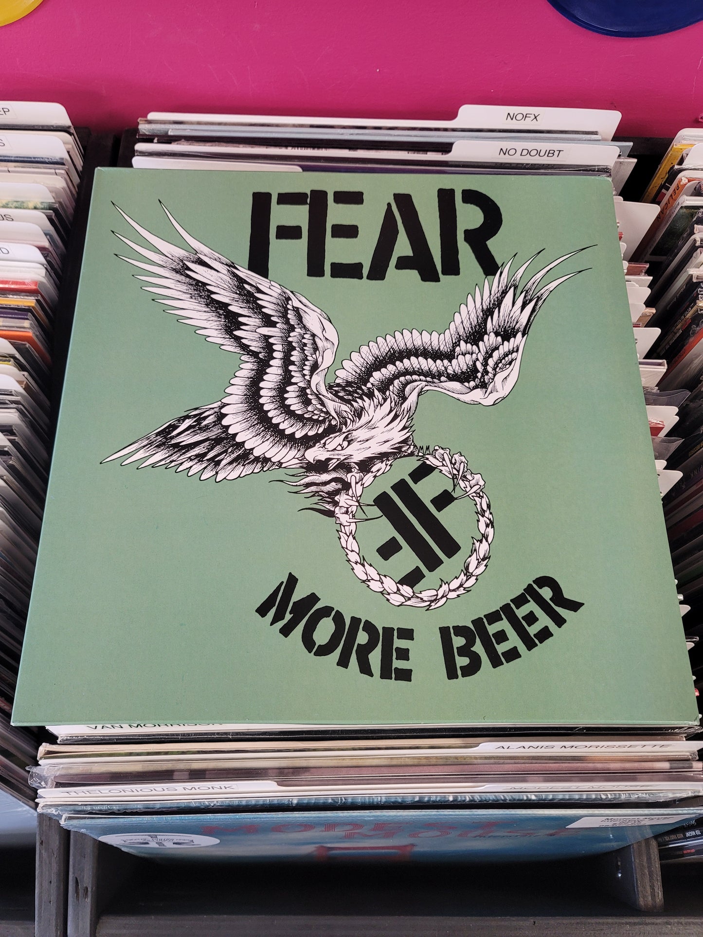 USED: Fear - More Beer LP triple record edition (green vinyl)