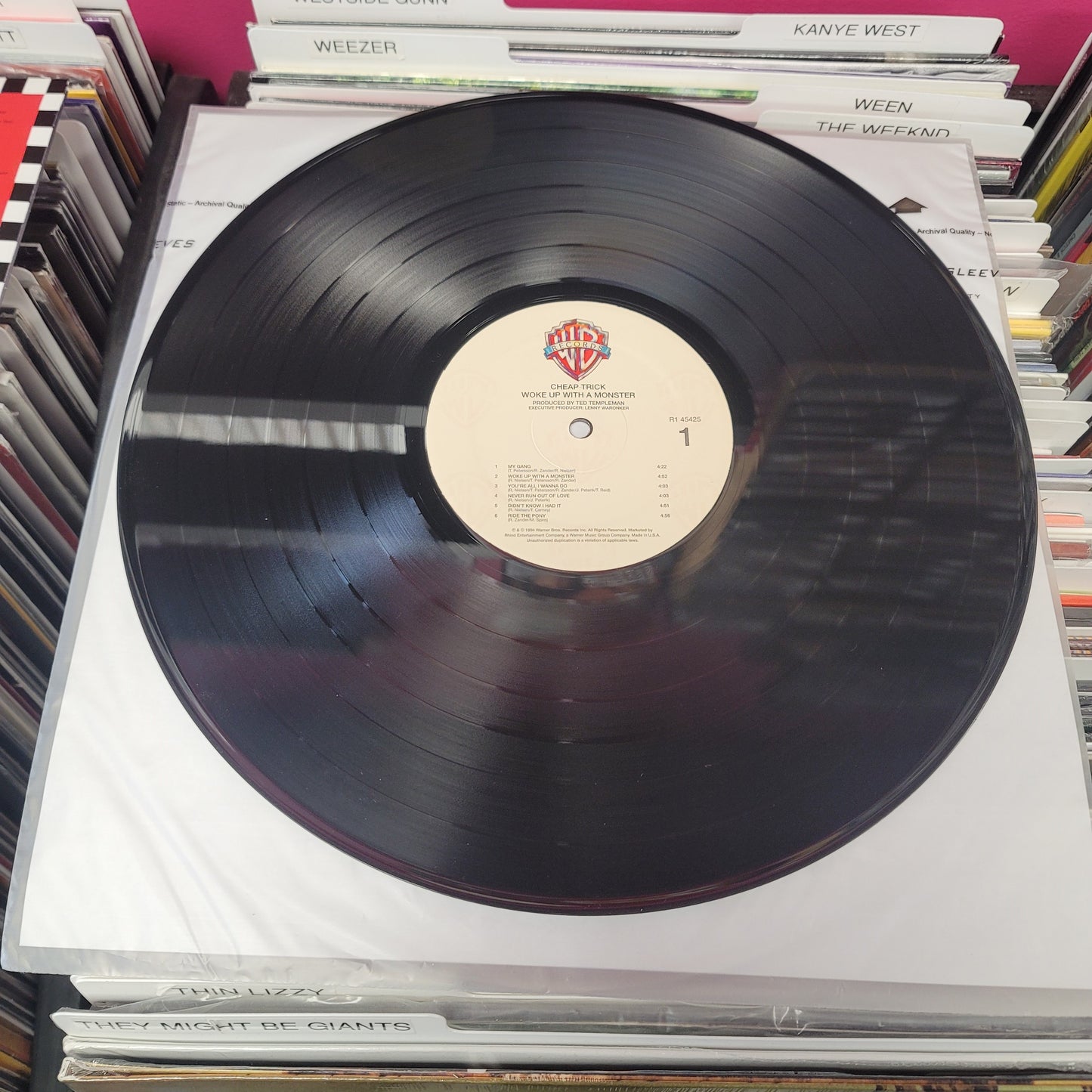 USED: Cheap Trick - Woke Up With A Monster LP vinyl record (2017 reissue)