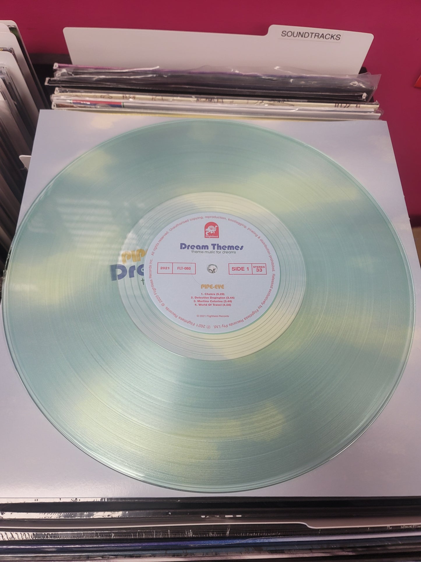 USED: Pipe-Eye - Dream Themes LP record (coke bottle clear vinyl)