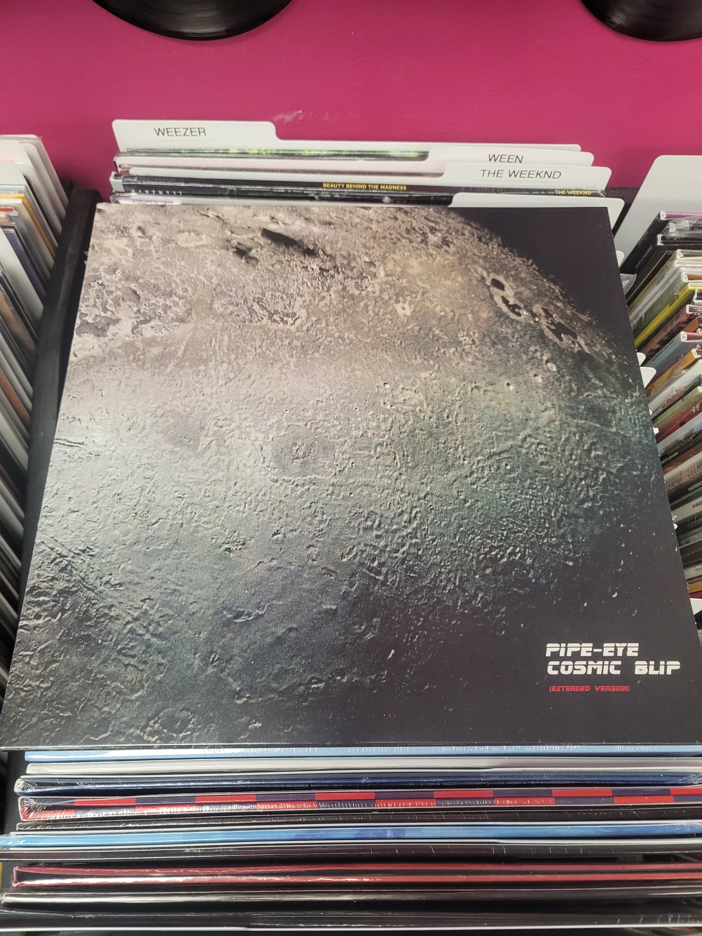 USED: Pipe-Eye - Cosmic Blip (extended version) 12" EP (black vinyl w/ white splatter)