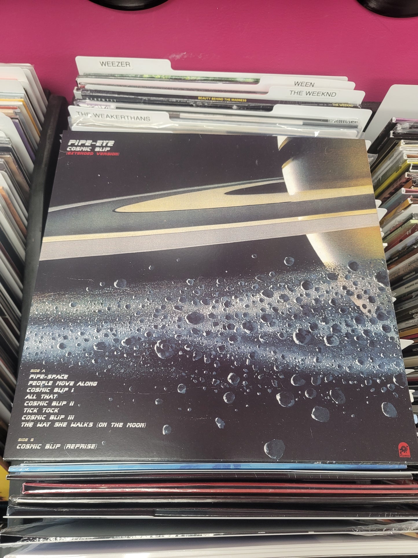 USED: Pipe-Eye - Cosmic Blip (extended version) 12" EP (black vinyl w/ white splatter)