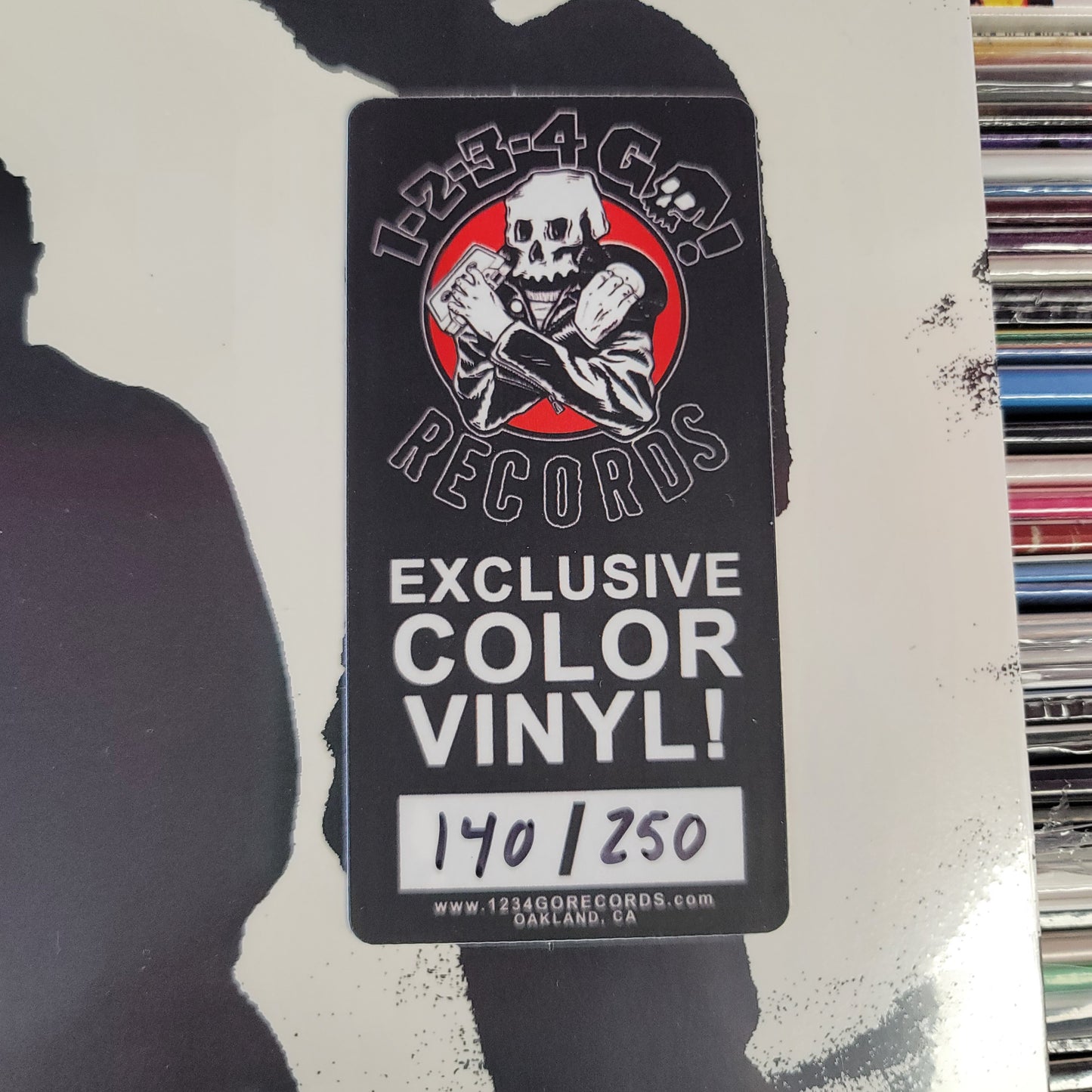USED: Rancid - B-Sides and C-Sides LP record (glow in the dark splatter vinyl)