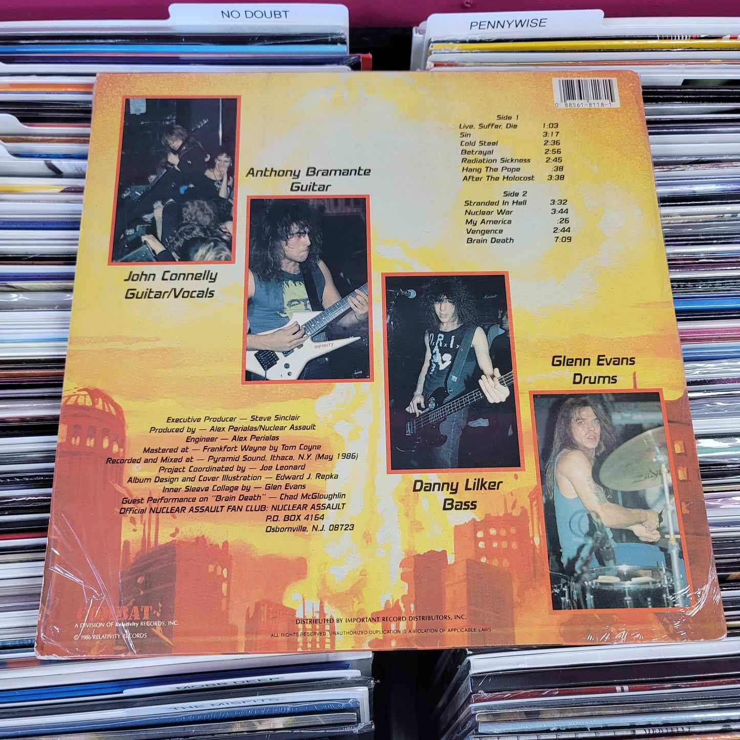 USED: Nuclear Assault - Game Over LP vinyl record