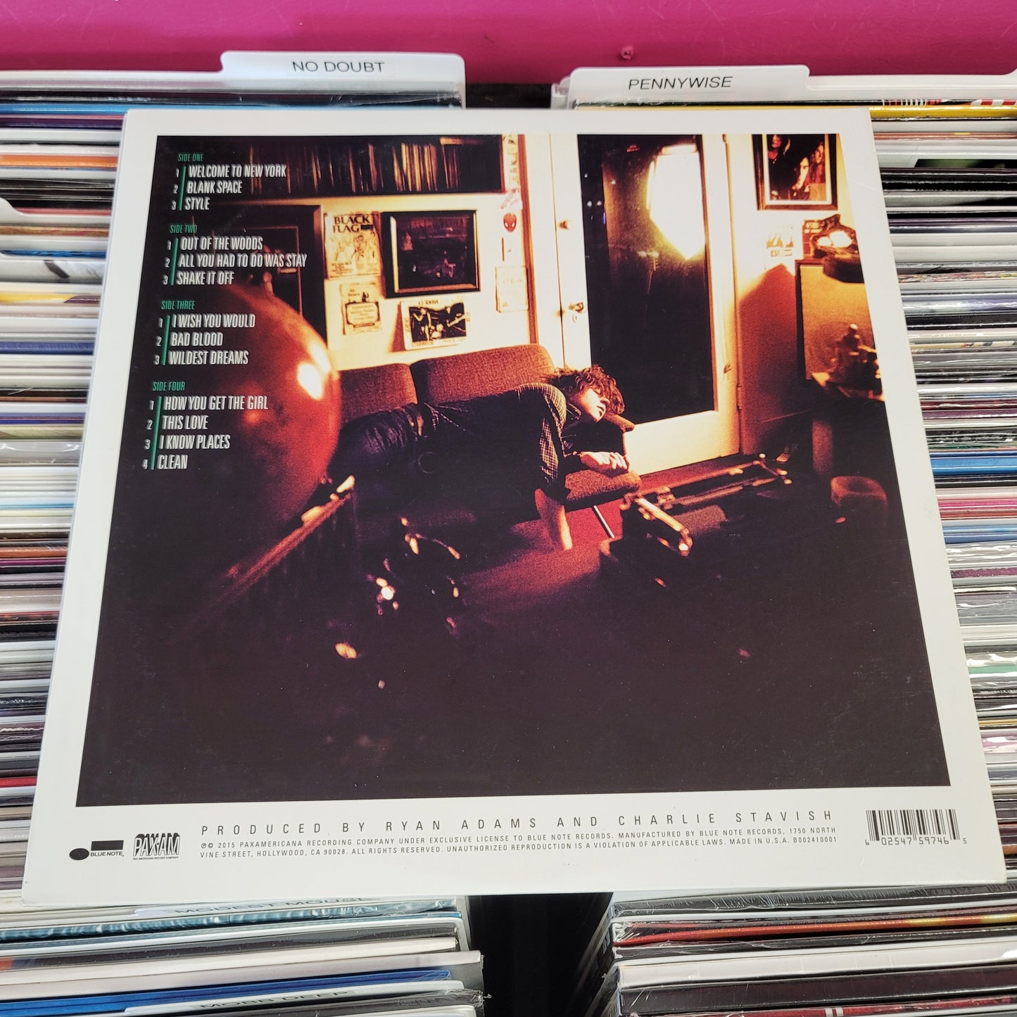 USED: Ryan Adams - 1989 LP vinyl record
