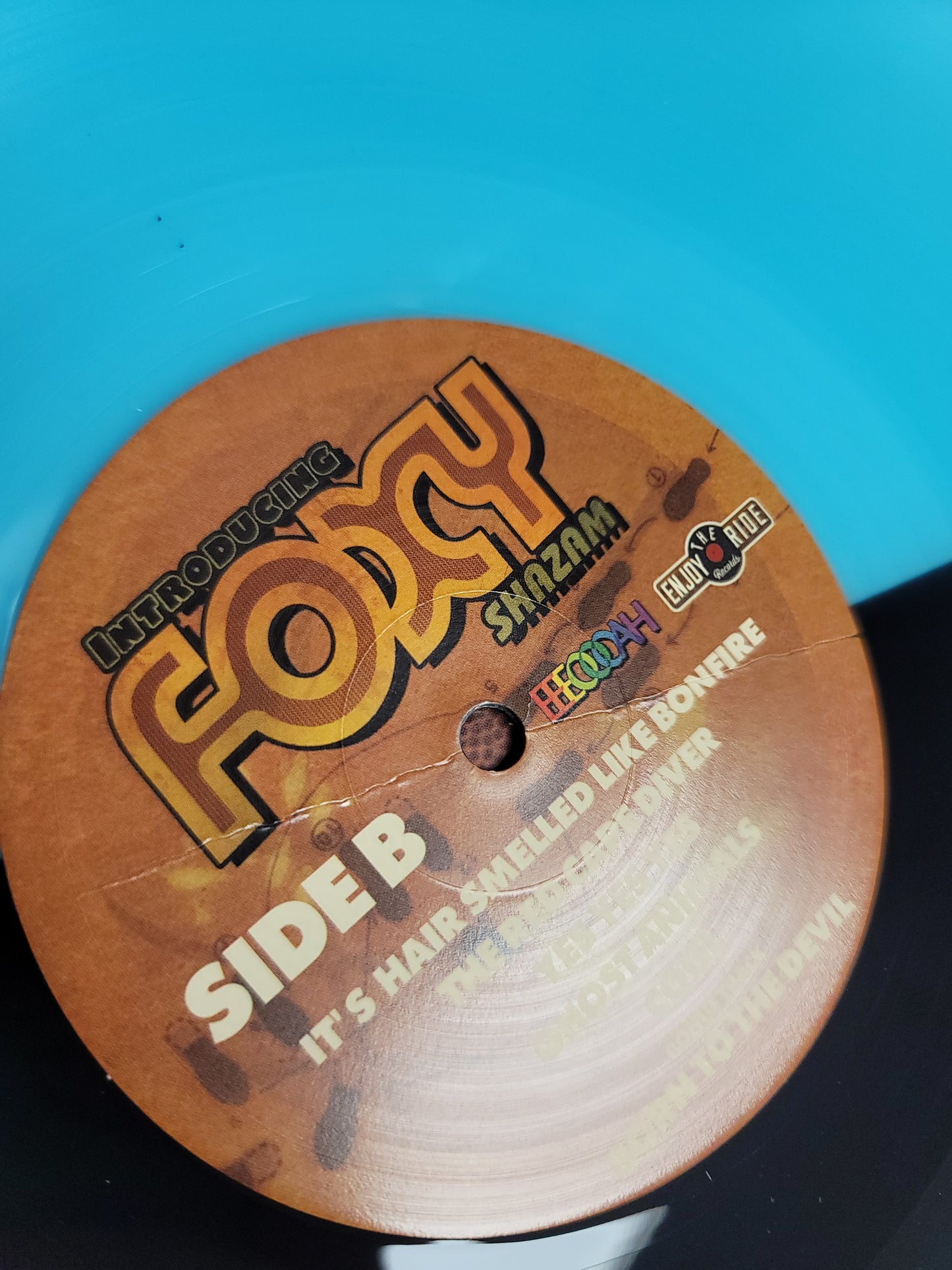 USED: Foxy Shazam - Introducing LP record (blue/black split vinyl)
