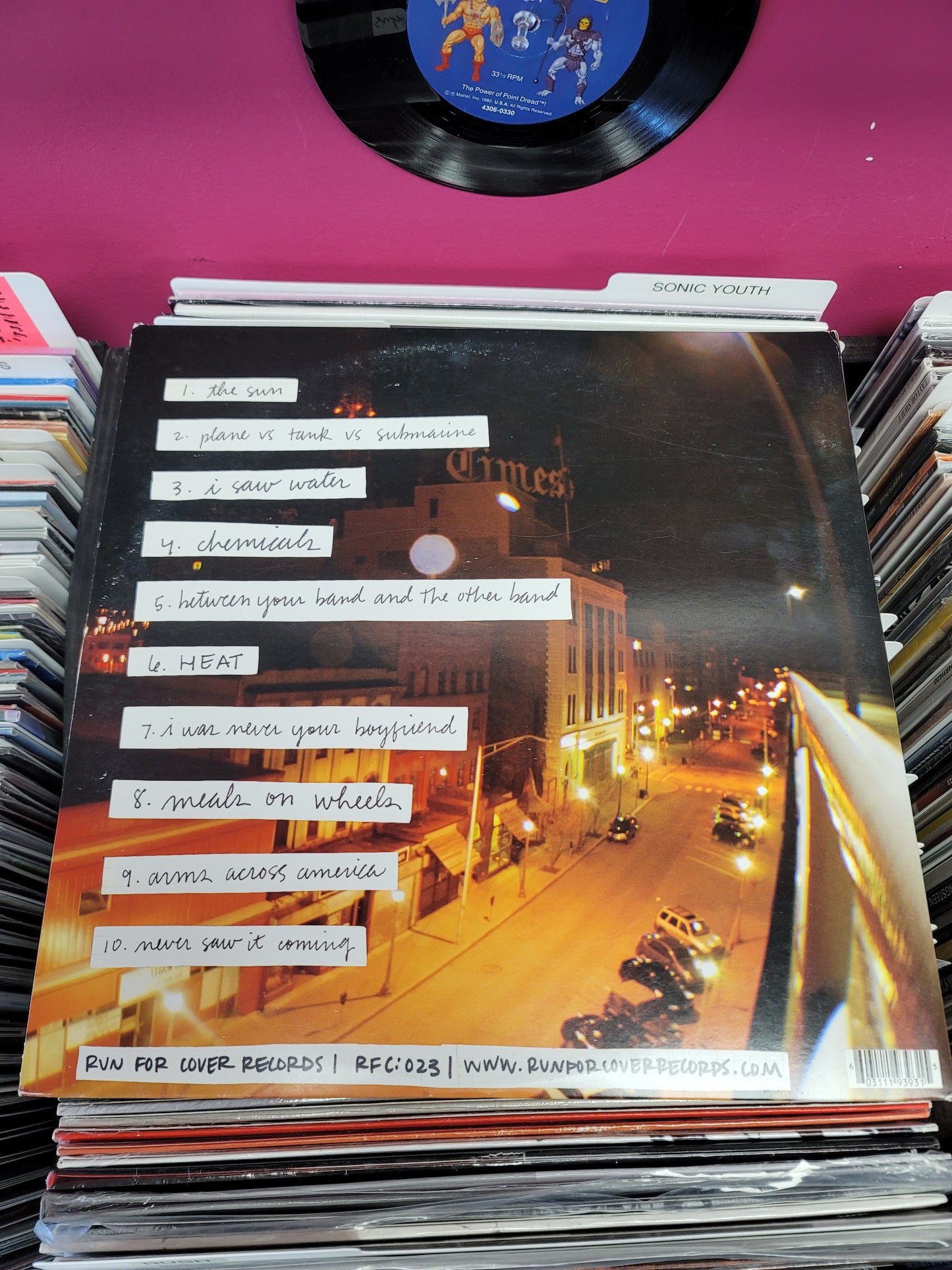 USED: Tigers Jaw - self-titled LP record (orange/yellow vinyl)