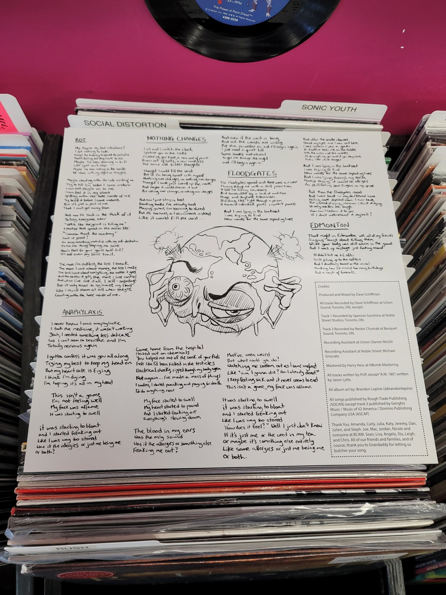 USED: Pup - This Place Sucks Ass LP record (purple vinyl)