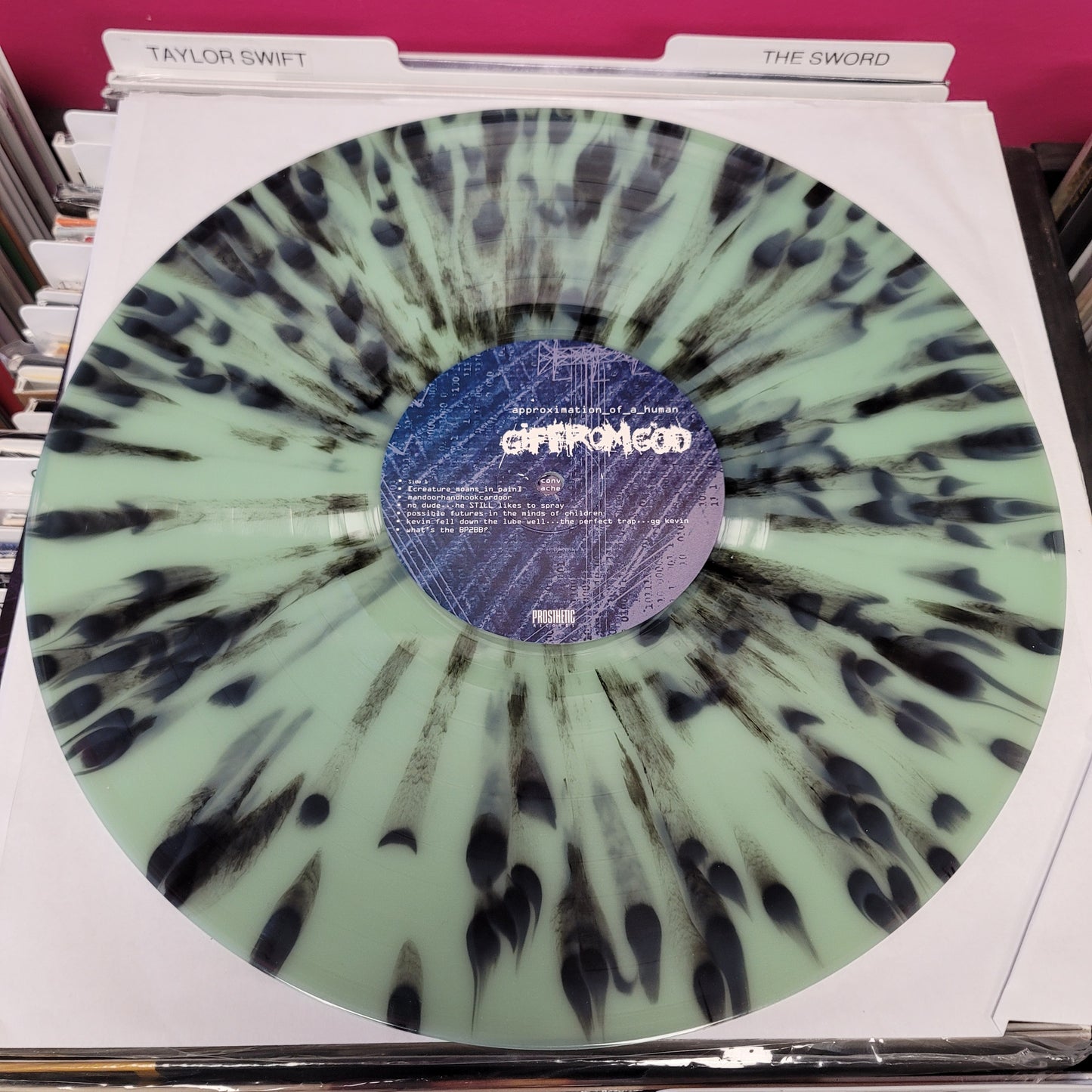 USED: .gif from god - Approximation of a Human LP record (glow in the dark vinyl)