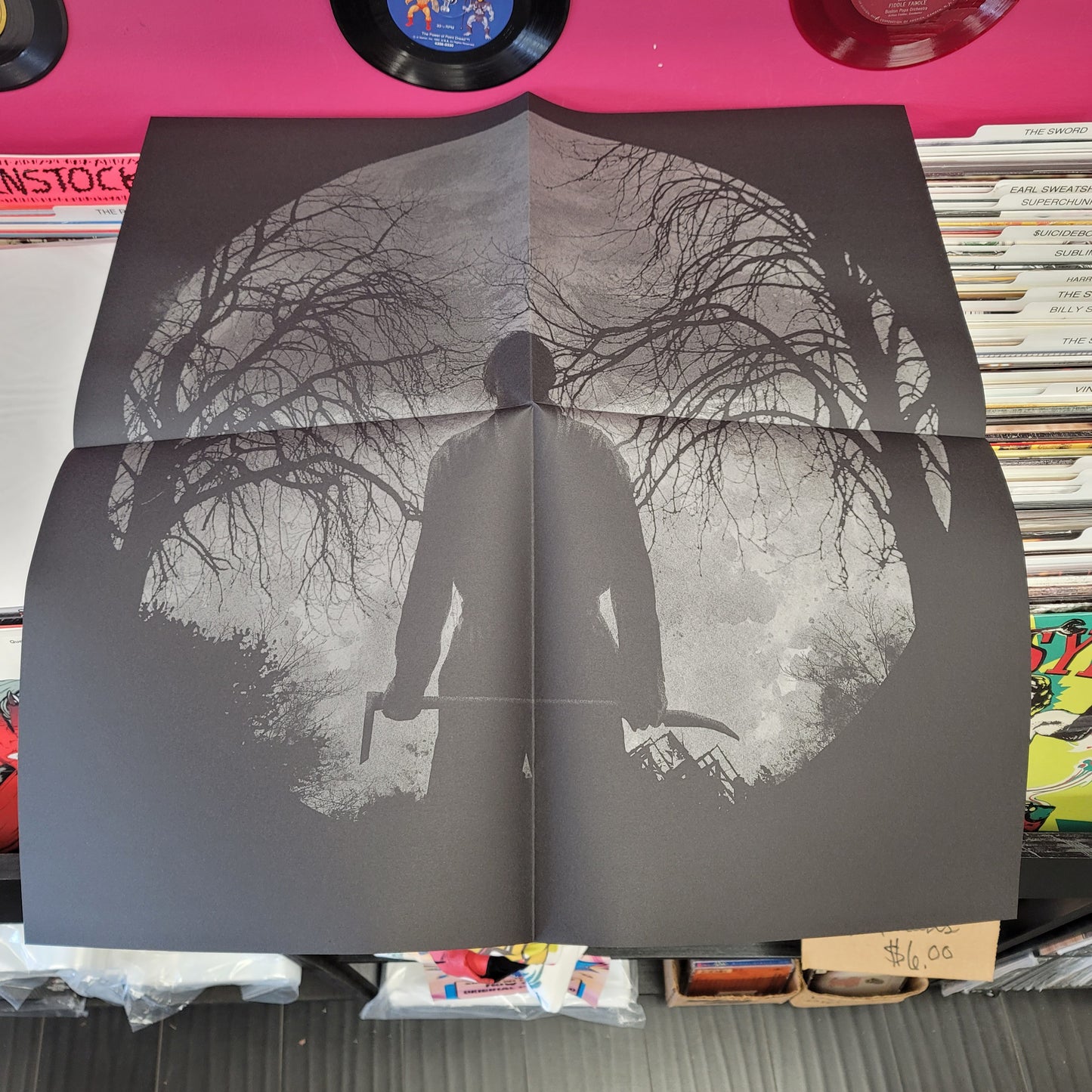 USED: Halloween Kills soundtrack LP (clear vinyl w/ red splatter)