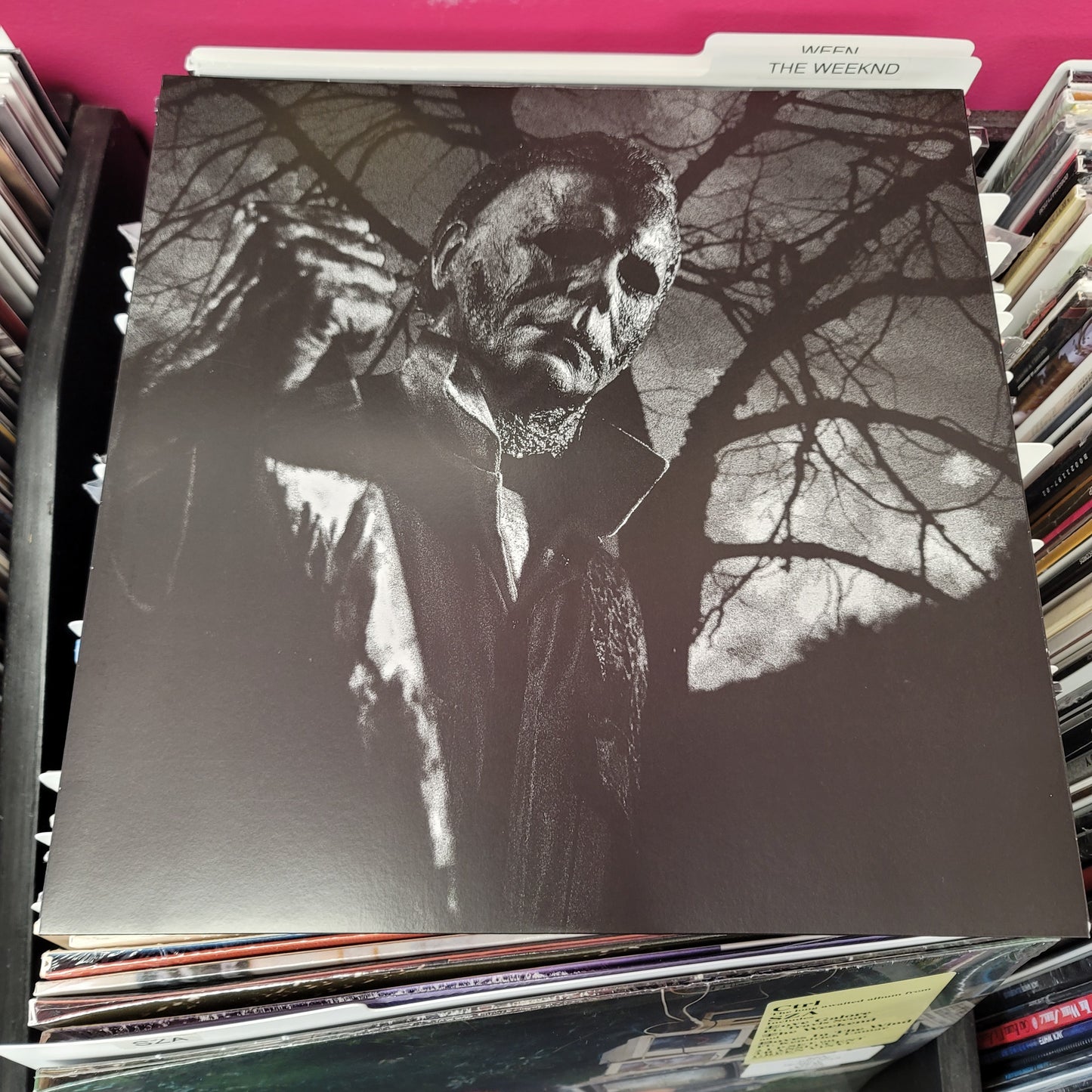 USED: Halloween Kills soundtrack LP (clear vinyl w/ red splatter)