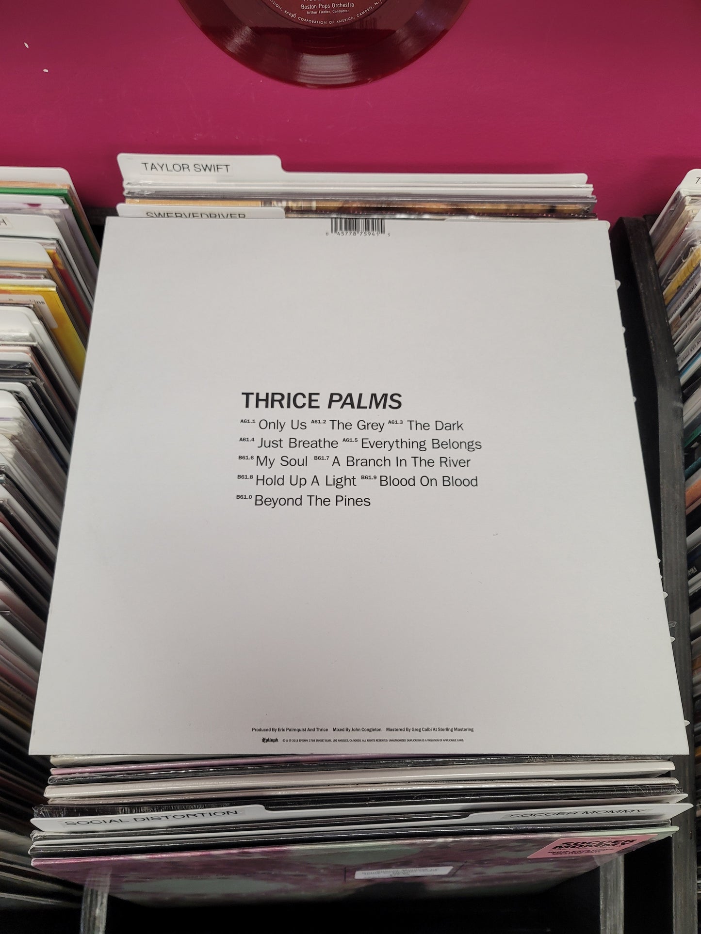 USED: Thrice - Palms LP vinyl record