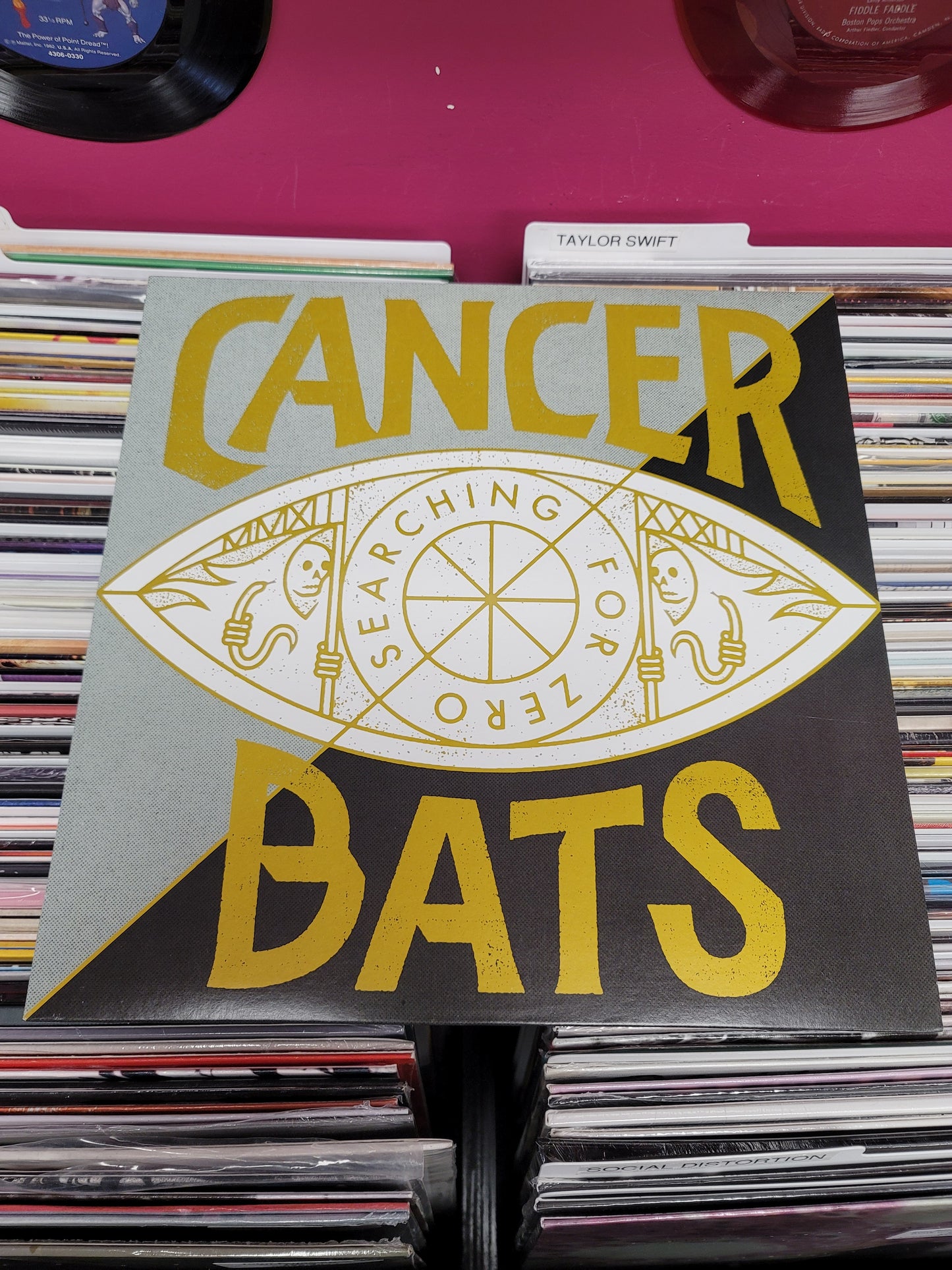 USED: Cancer Bats - Searching For Zero LP record (clear vinyl)
