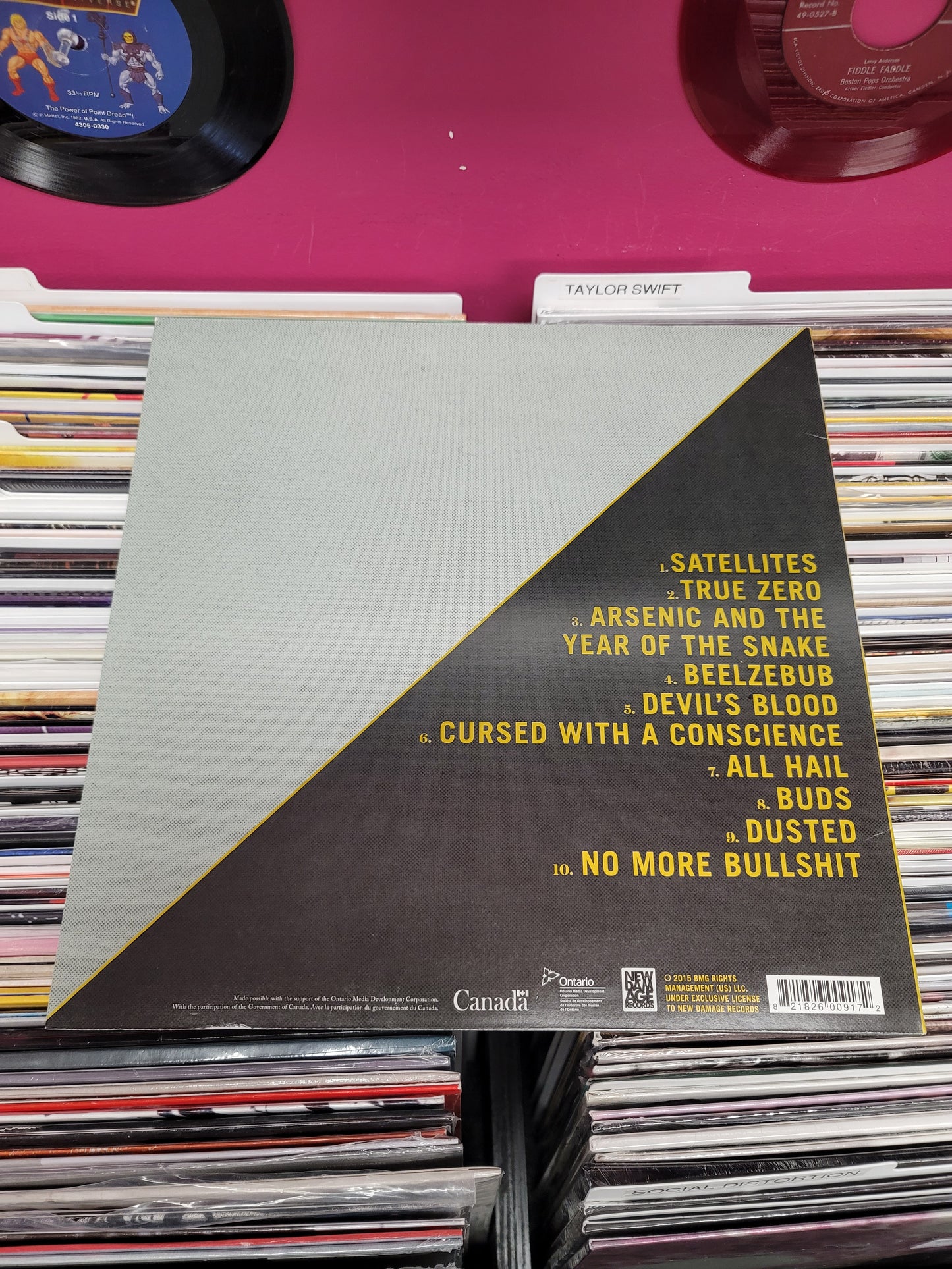 USED: Cancer Bats - Searching For Zero LP record (clear vinyl)