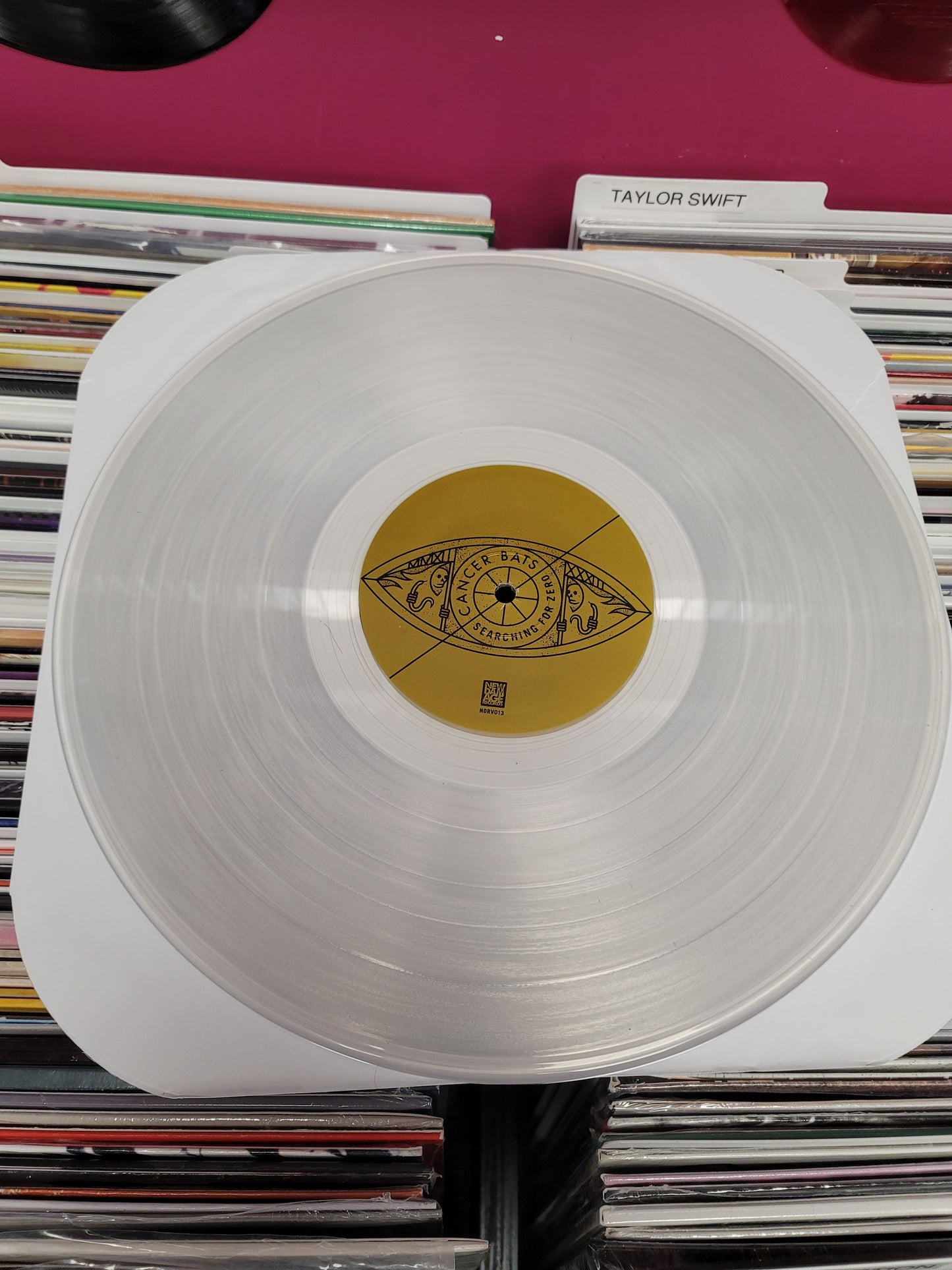 USED: Cancer Bats - Searching For Zero LP record (clear vinyl)