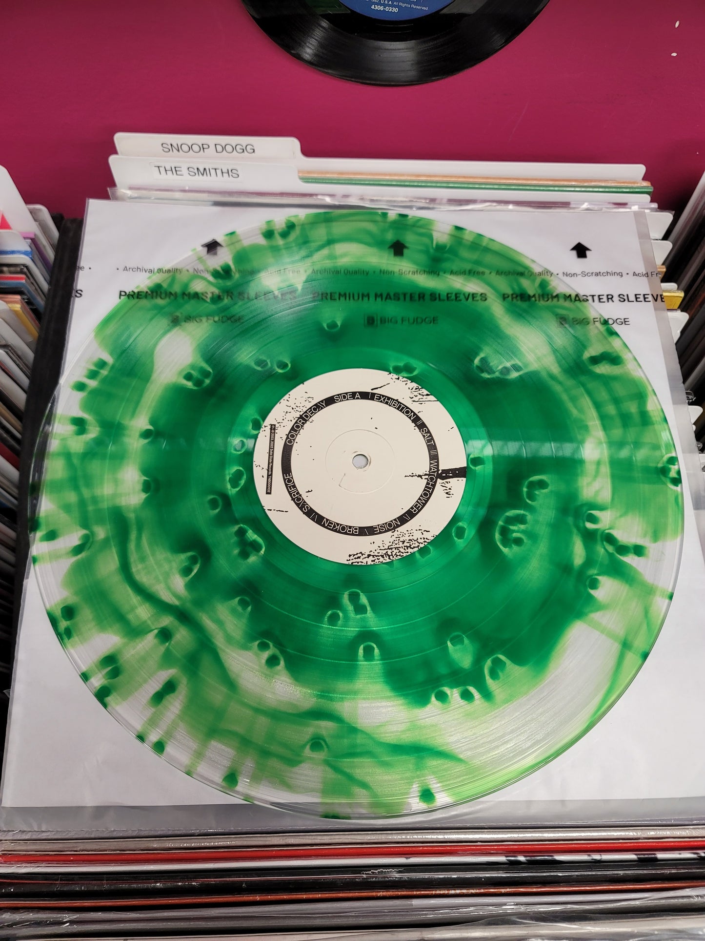 USED: The Devil Wears Prada - Color Decay (deluxe edition) LP record (clear vinyl w/ green/grey)
