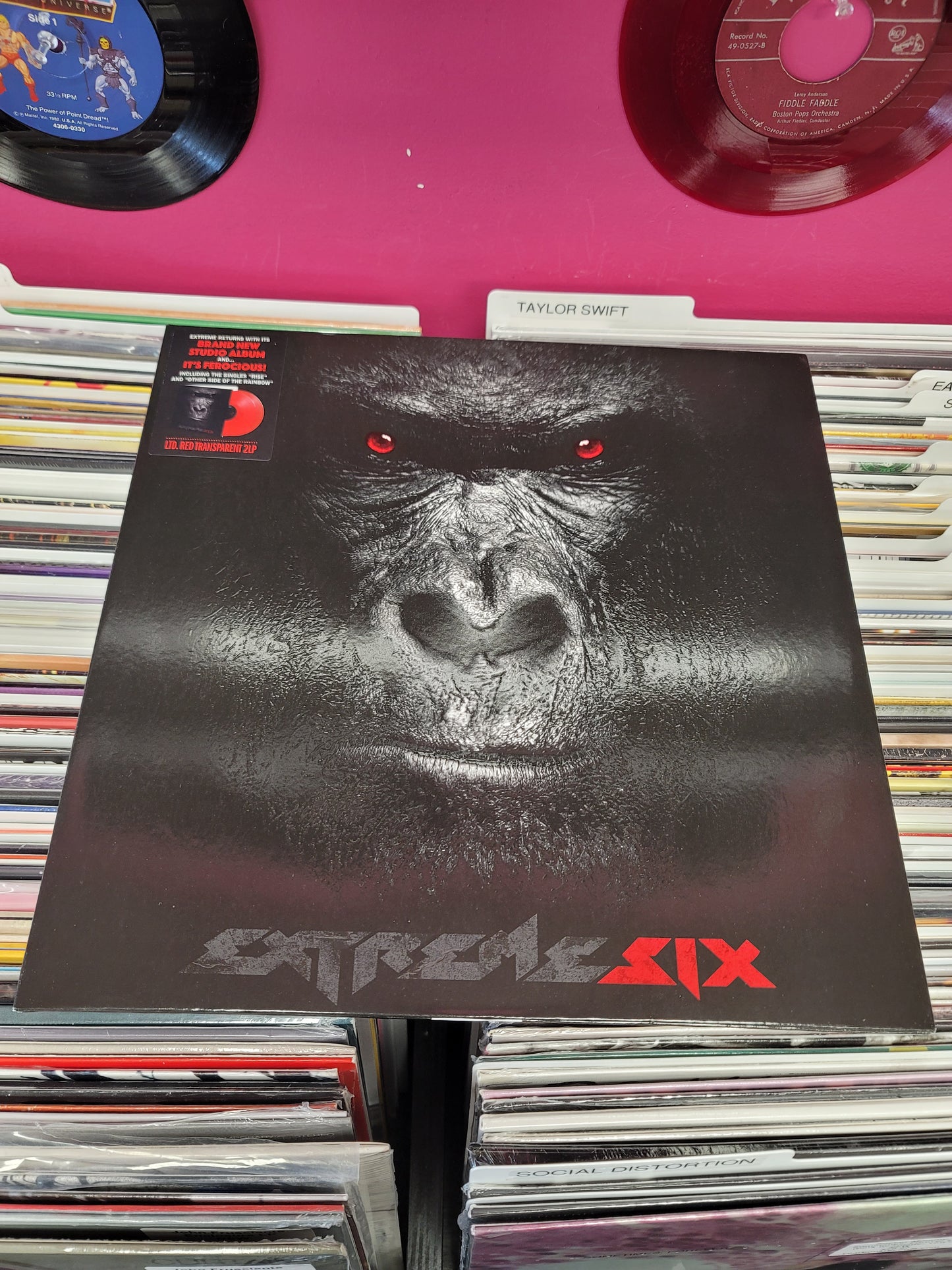 USED: Extreme - Six LP record (red vinyl)