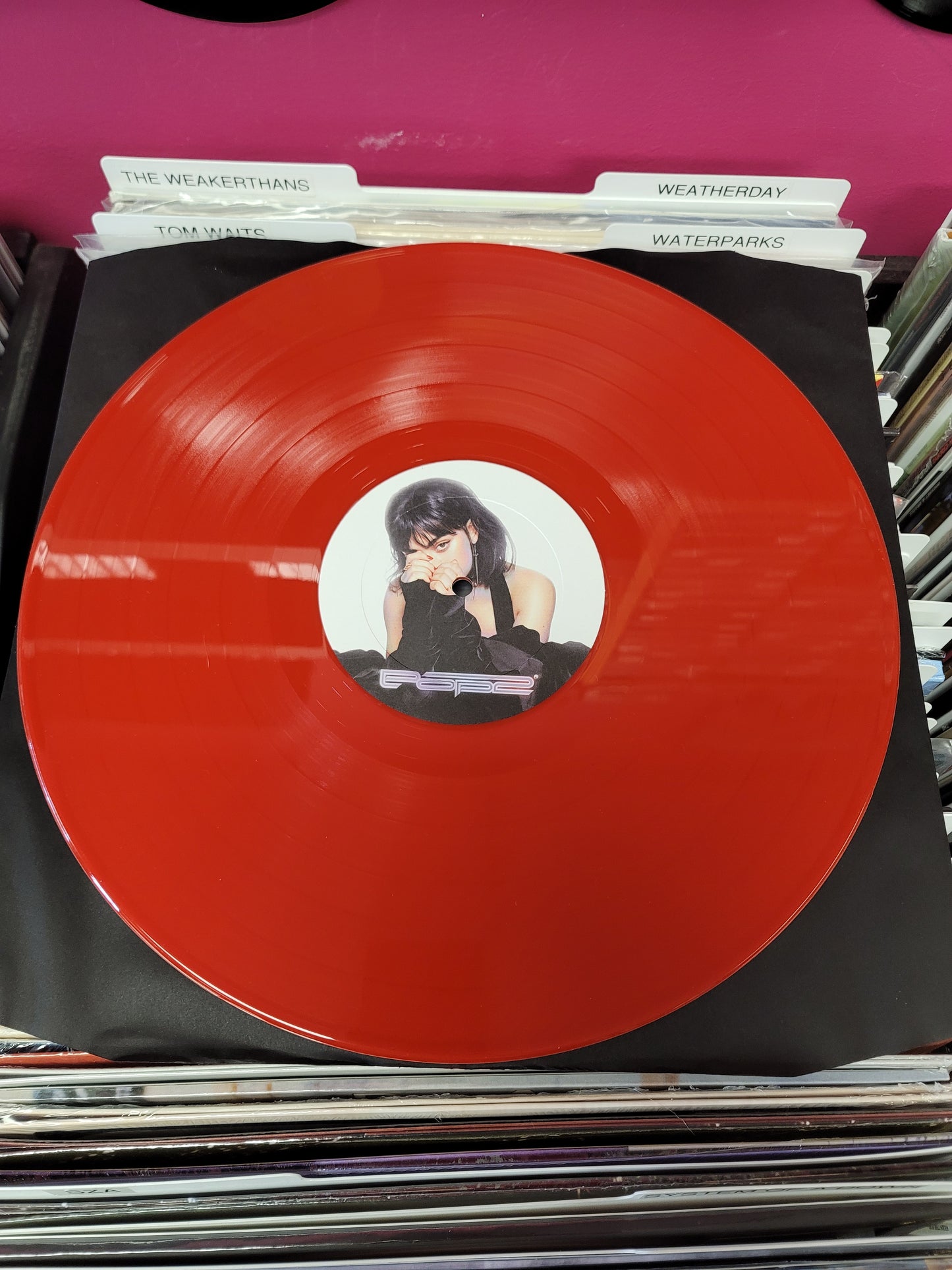 USED: Charli XCX - Number 1 Angel / Pop 2 LP record (red vinyl)