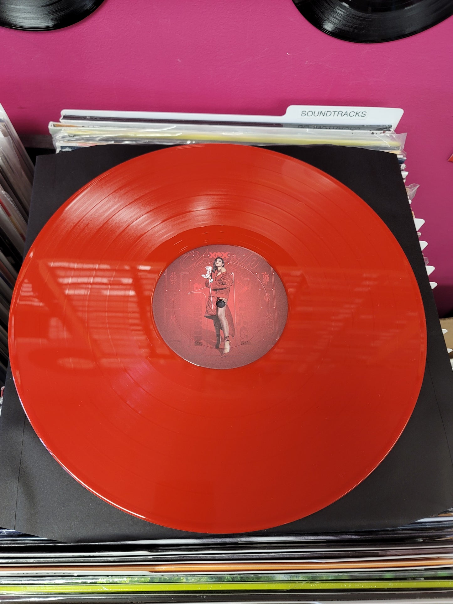 USED: Charli XCX - Number 1 Angel / Pop 2 LP record (red vinyl)