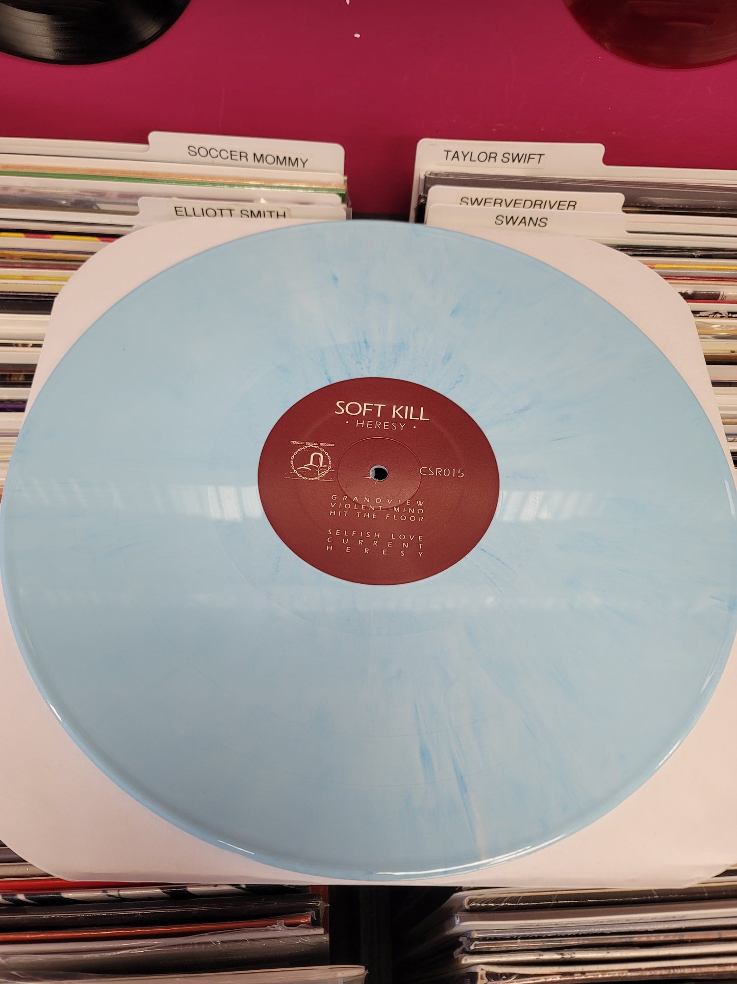 USED: Soft Kill - Heresy LP record (blue vinyl)