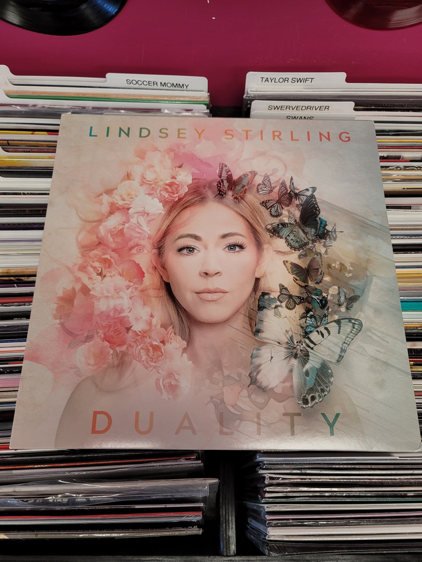 USED: Lindsey Stirling - Duality LP record (pink vinyl)