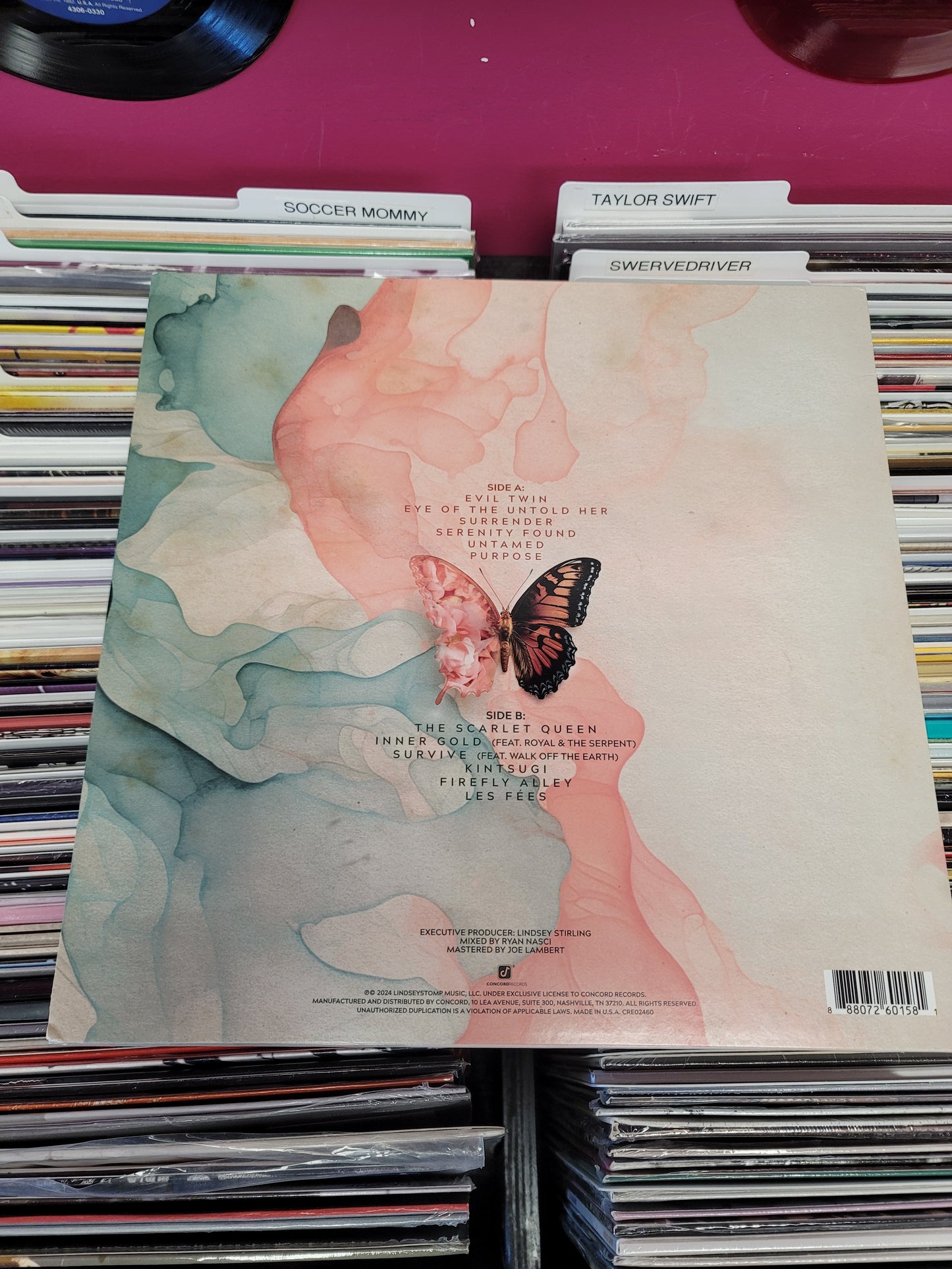 USED: Lindsey Stirling - Duality LP record (pink vinyl)