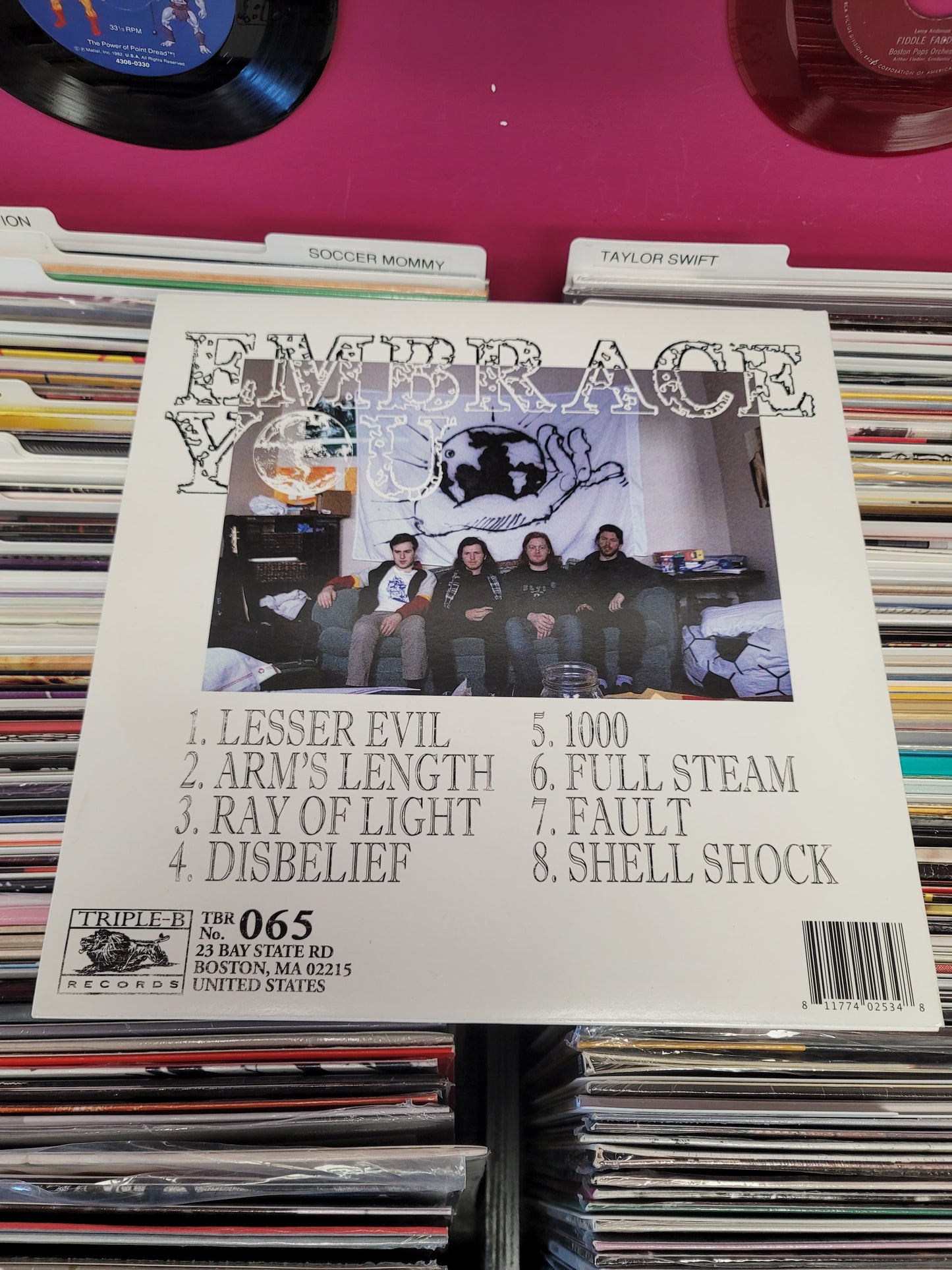 USED: Free At Last - Embrace You LP record (clear vinyl)