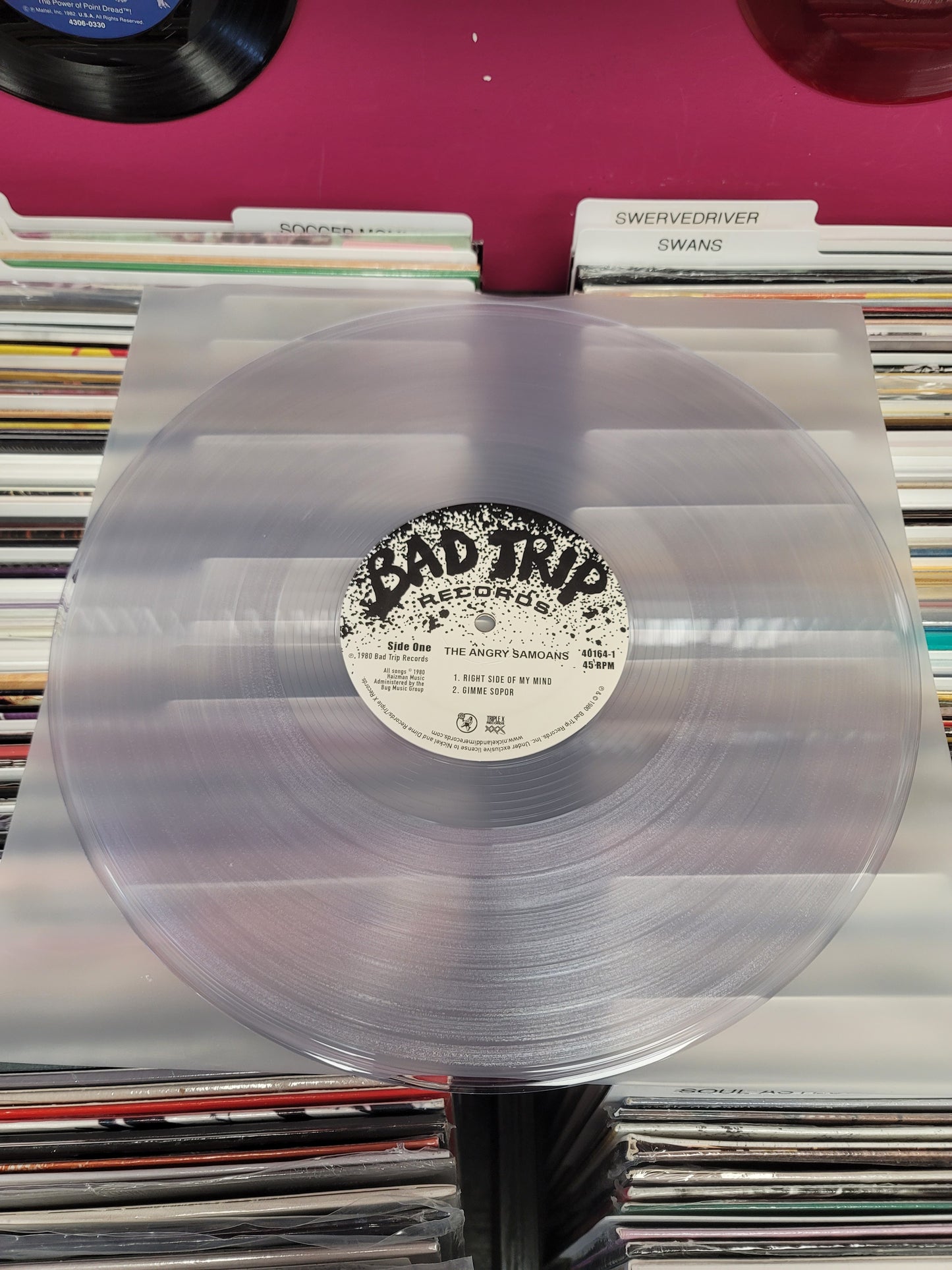 USED: Angry Samoans - Inside My Brain 12" EP (clear vinyl)