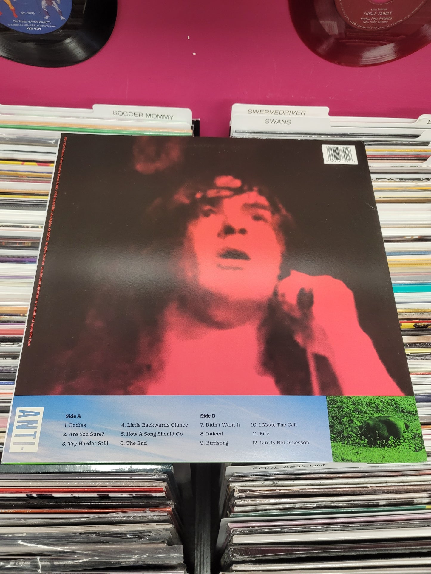 USED: Glitterer - Life Is Not A Lesson LP record (green vinyl)