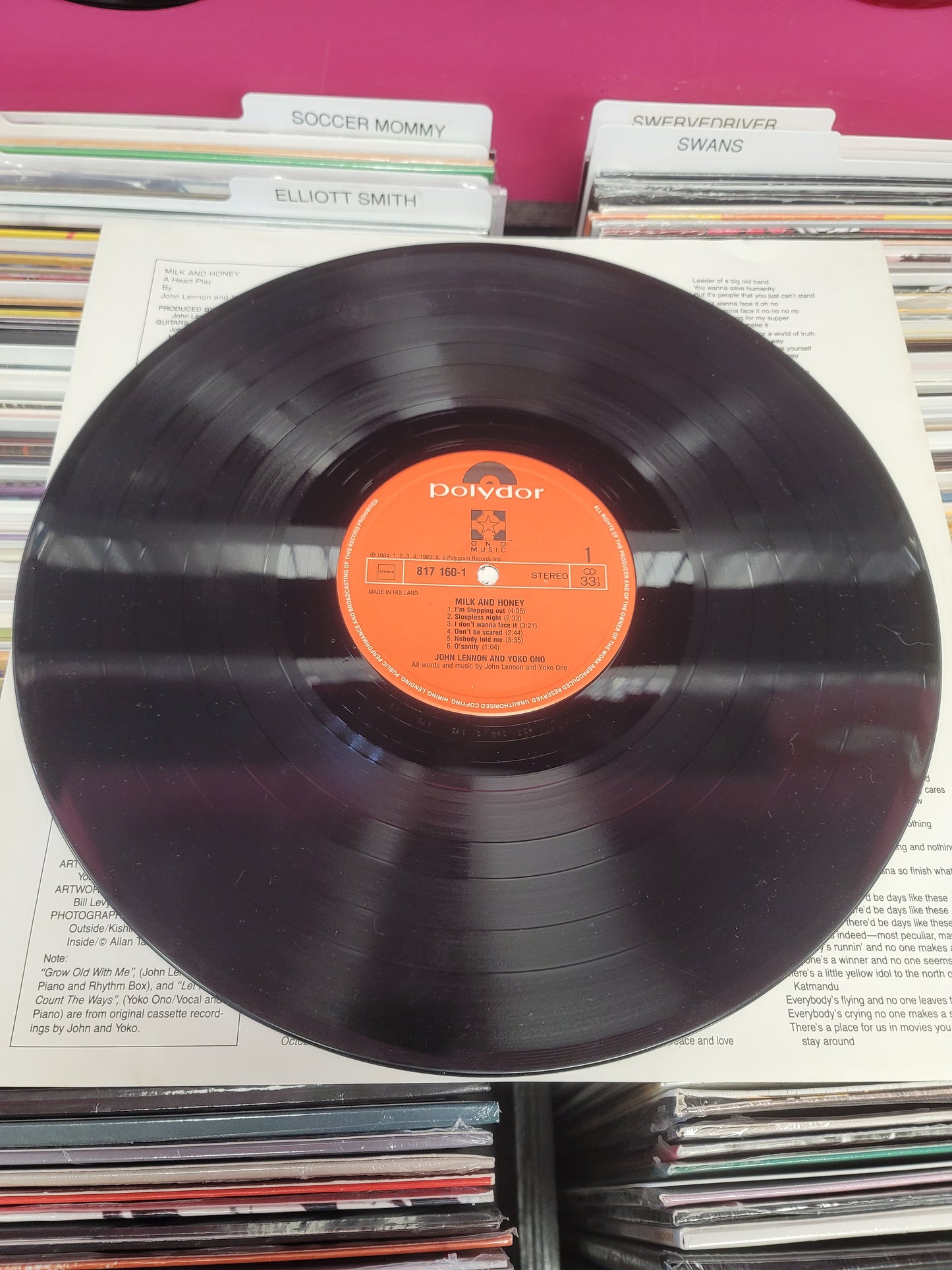 USED: John Lennon & Yoko Ono - Milk and Honey LP vinyl record