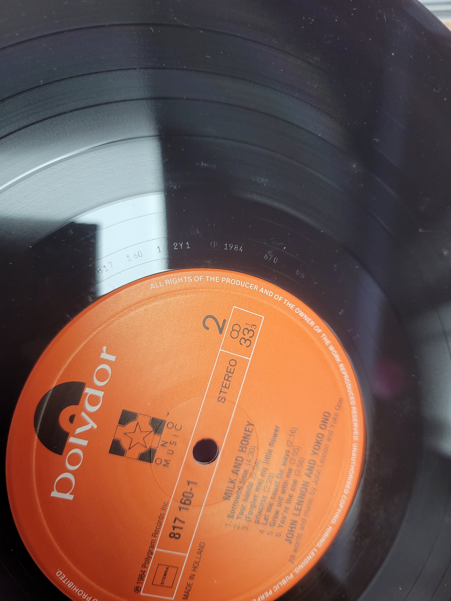 USED: John Lennon & Yoko Ono - Milk and Honey LP vinyl record