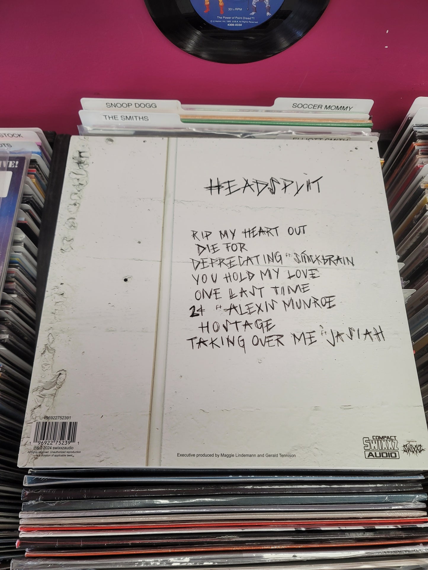 USED: Maggie Lindemann - Headsplit LP record (blue vinyl)