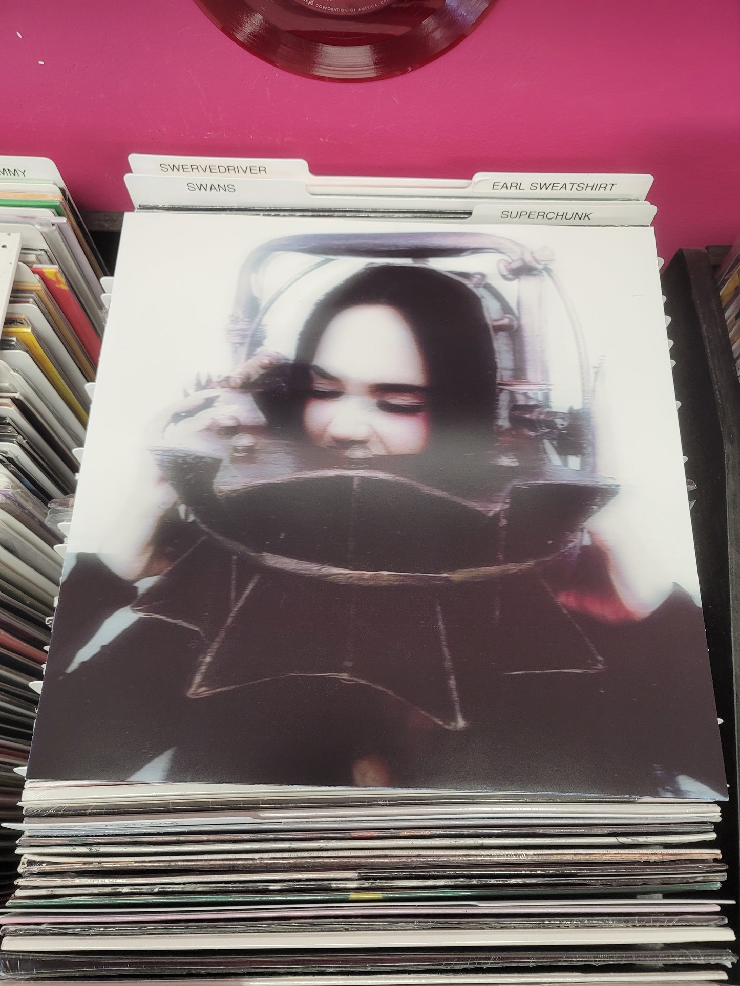 USED: Maggie Lindemann - Headsplit LP record (blue vinyl)