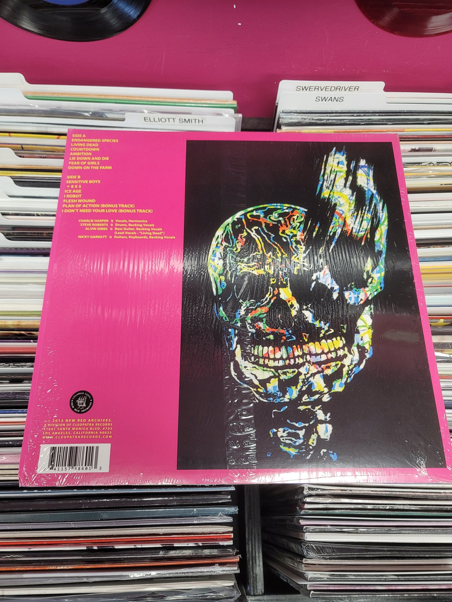 USED: U.K. Subs - Endangered Species LP record (purple vinyl)