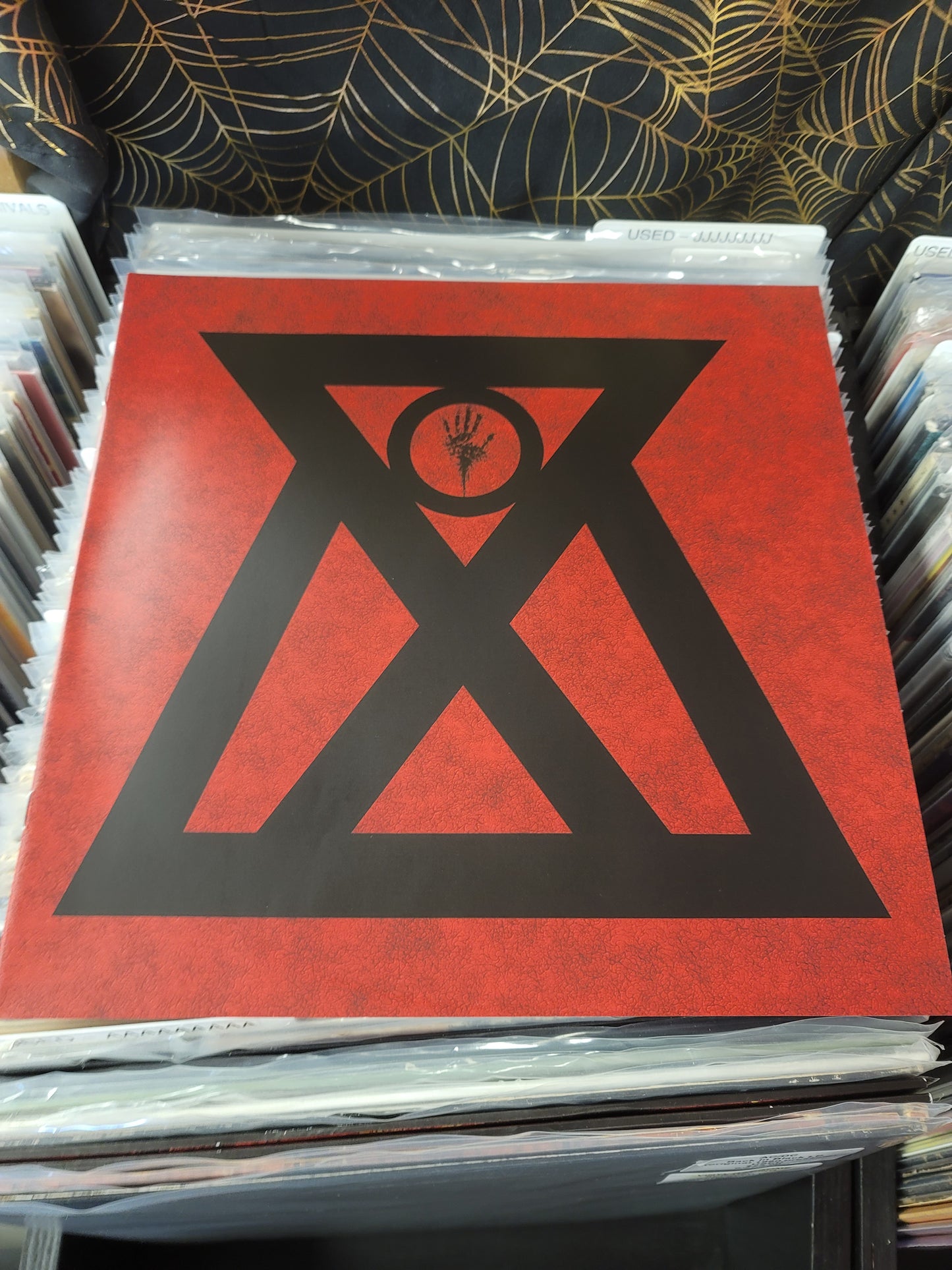 USED: ZAO - The Crimson Corridor LP record (red vinyl w/ black splatter)