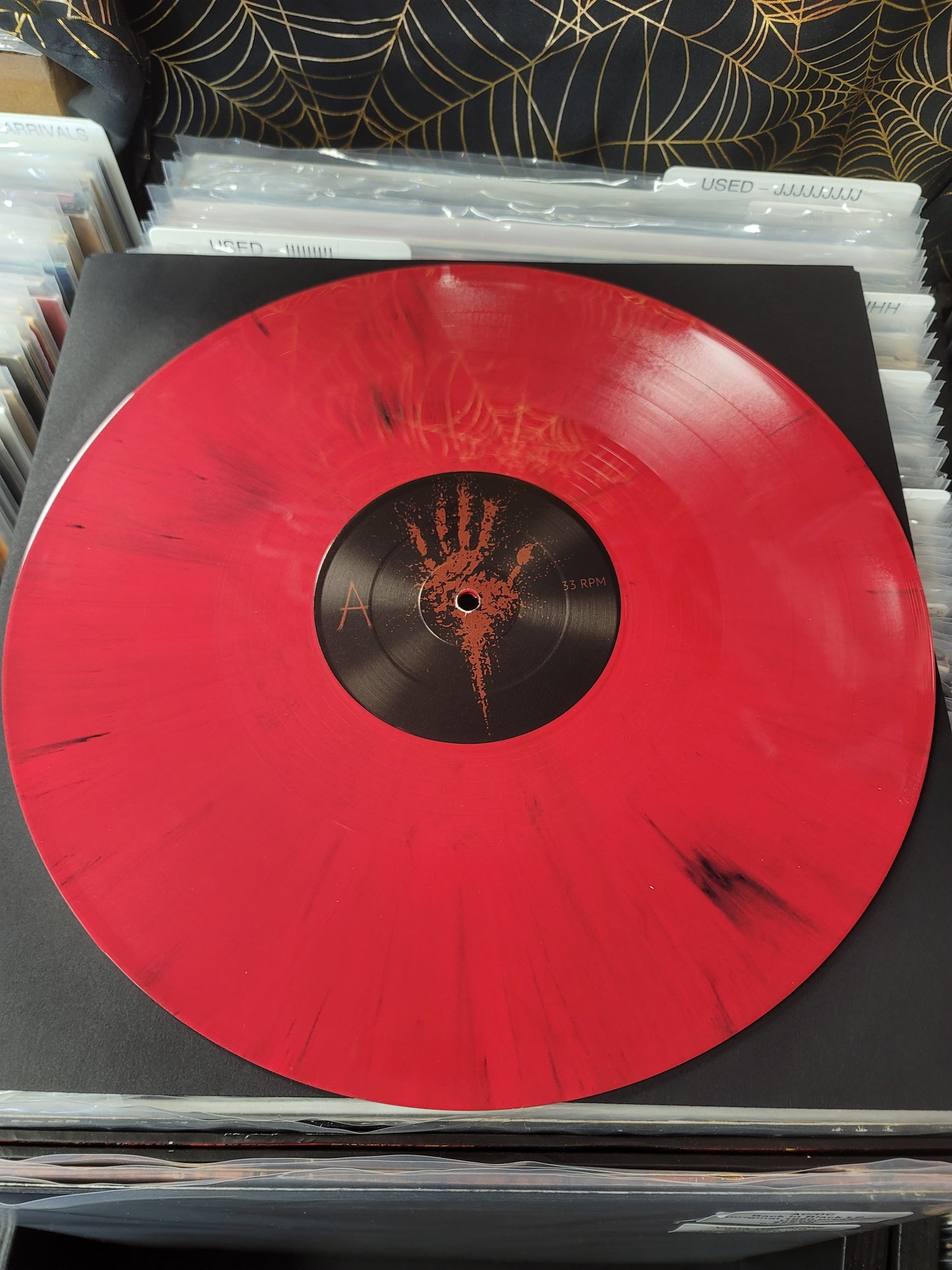 USED: ZAO - The Crimson Corridor LP record (red vinyl w/ black splatter)