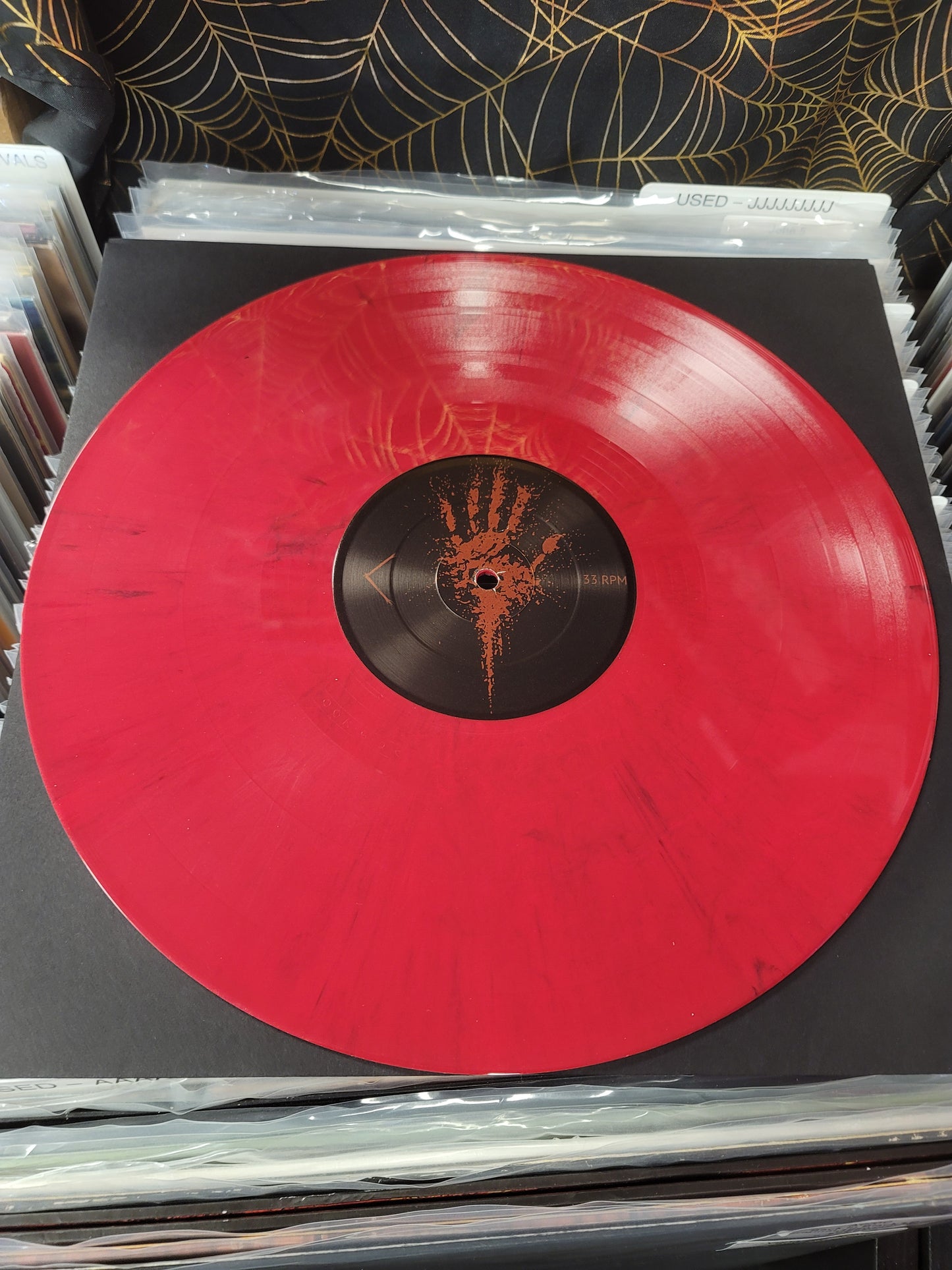 USED: ZAO - The Crimson Corridor LP record (red vinyl w/ black splatter)