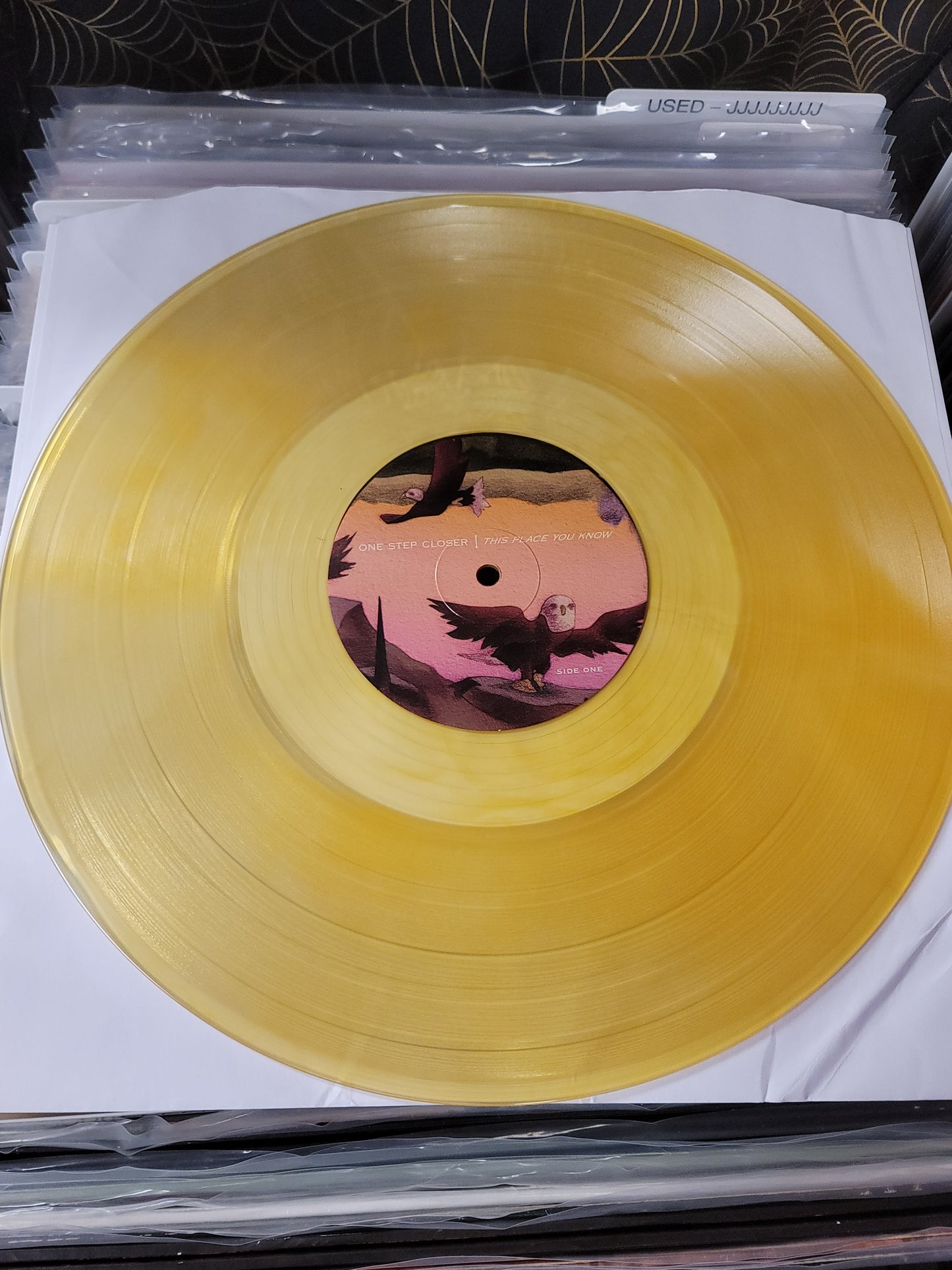 USED: One Step Closer - This Place You Know LP record (gold vinyl)