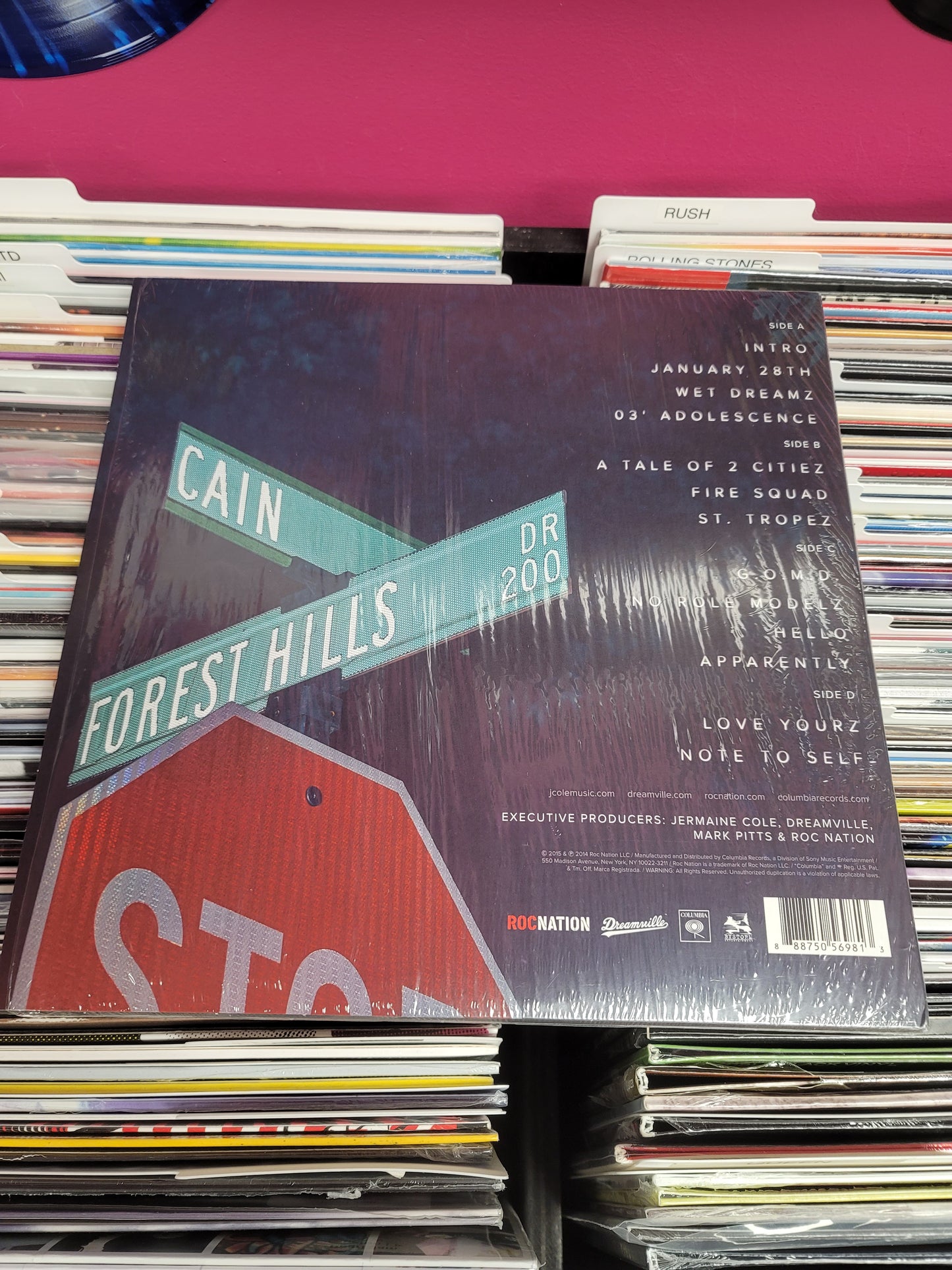 USED: J. Cole - 2014 Forest Hills Drive LP vinyl record