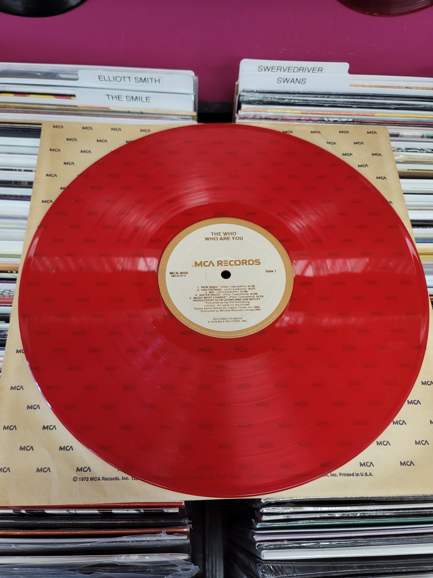 USED: The Who - Who Are You LP record (red vinyl)