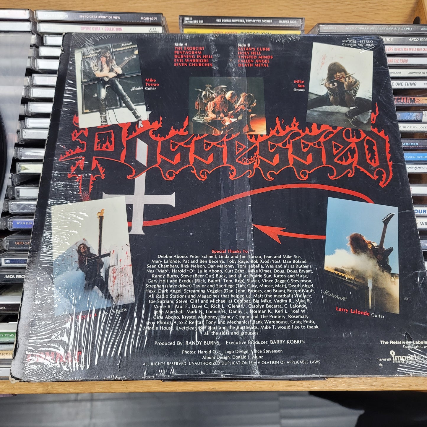 USED: Possessed - Seven Churches LP vinyl record