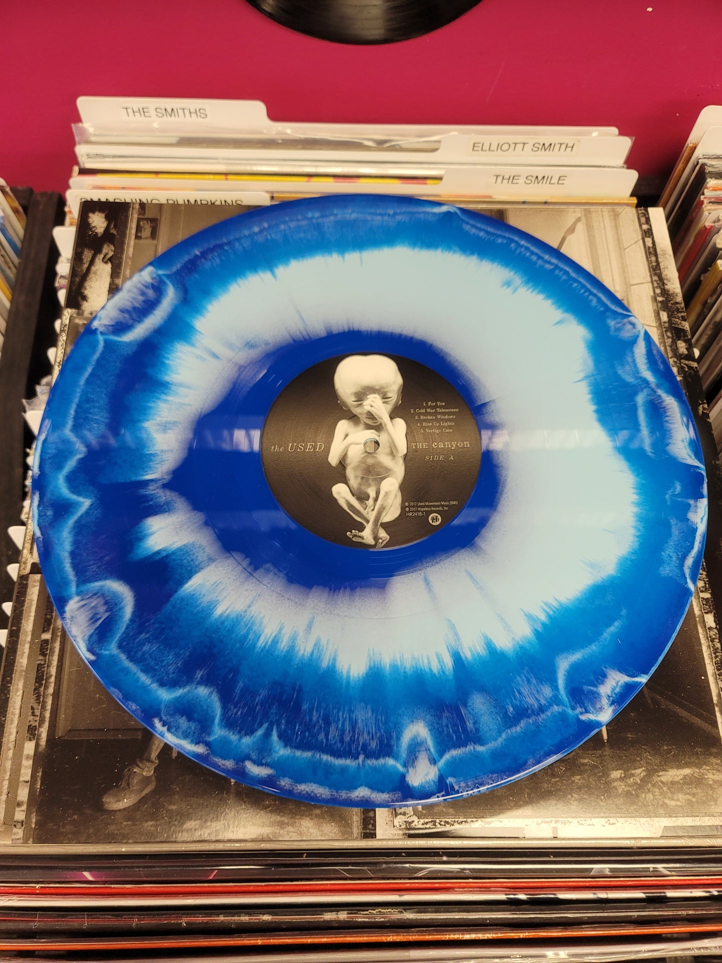 USED: The Used - The Canyon LP record (blue/white vinyl)