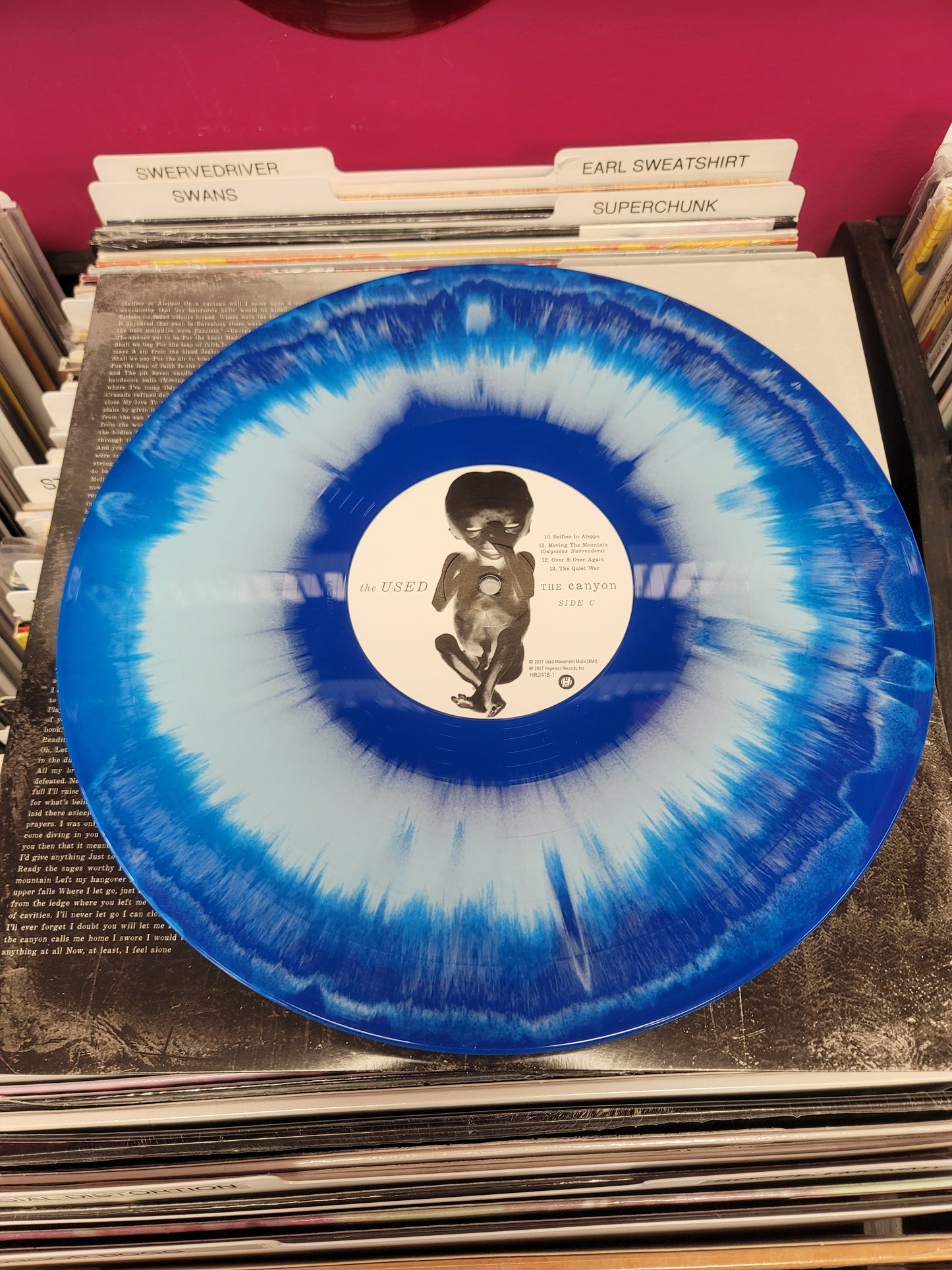 USED: The Used - The Canyon LP record (blue/white vinyl)