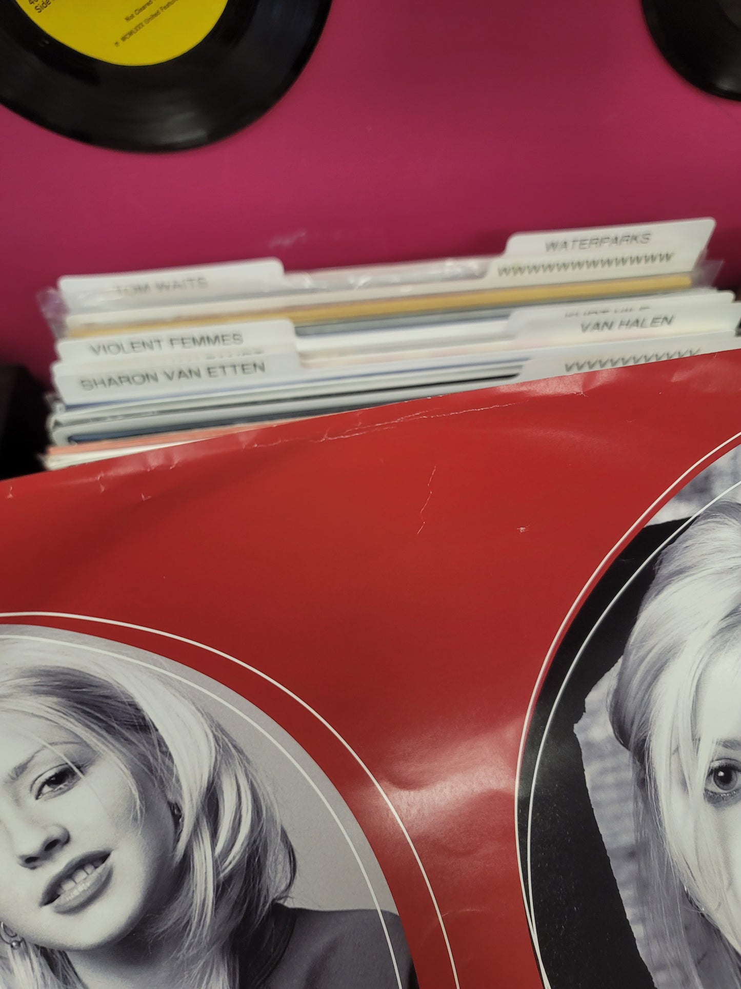 USED: Christina Aguilera - self-titled LP record (picture disc vinyl)