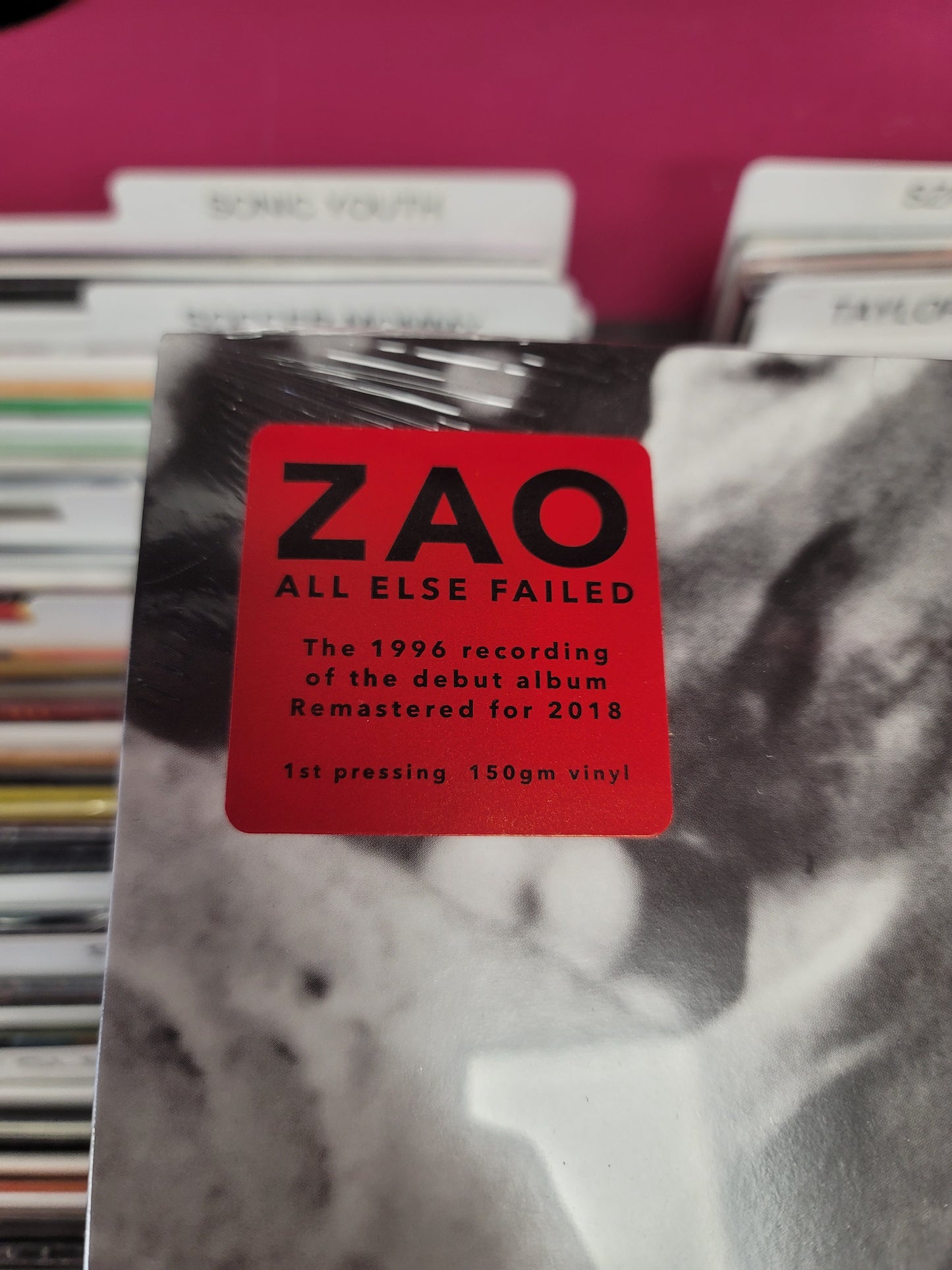 USED: ZAO - All Else Failed LP vinyl record