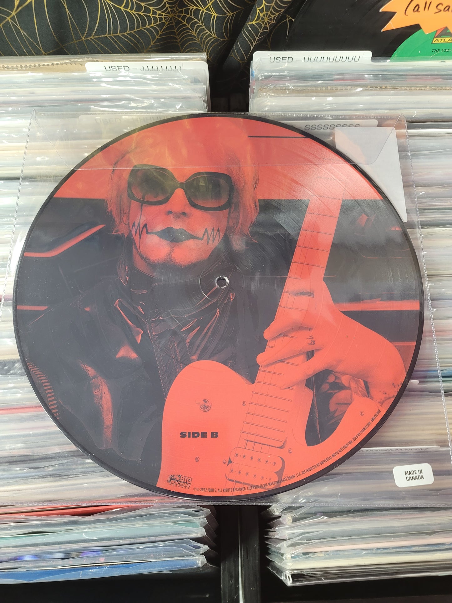 USED: John 5 - Sinner LP picture disc vinyl