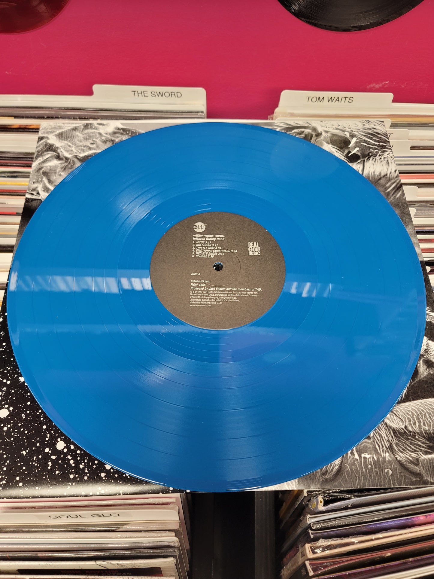 USED: Tad - Infrared Riding Hood LP record (blue vinyl)